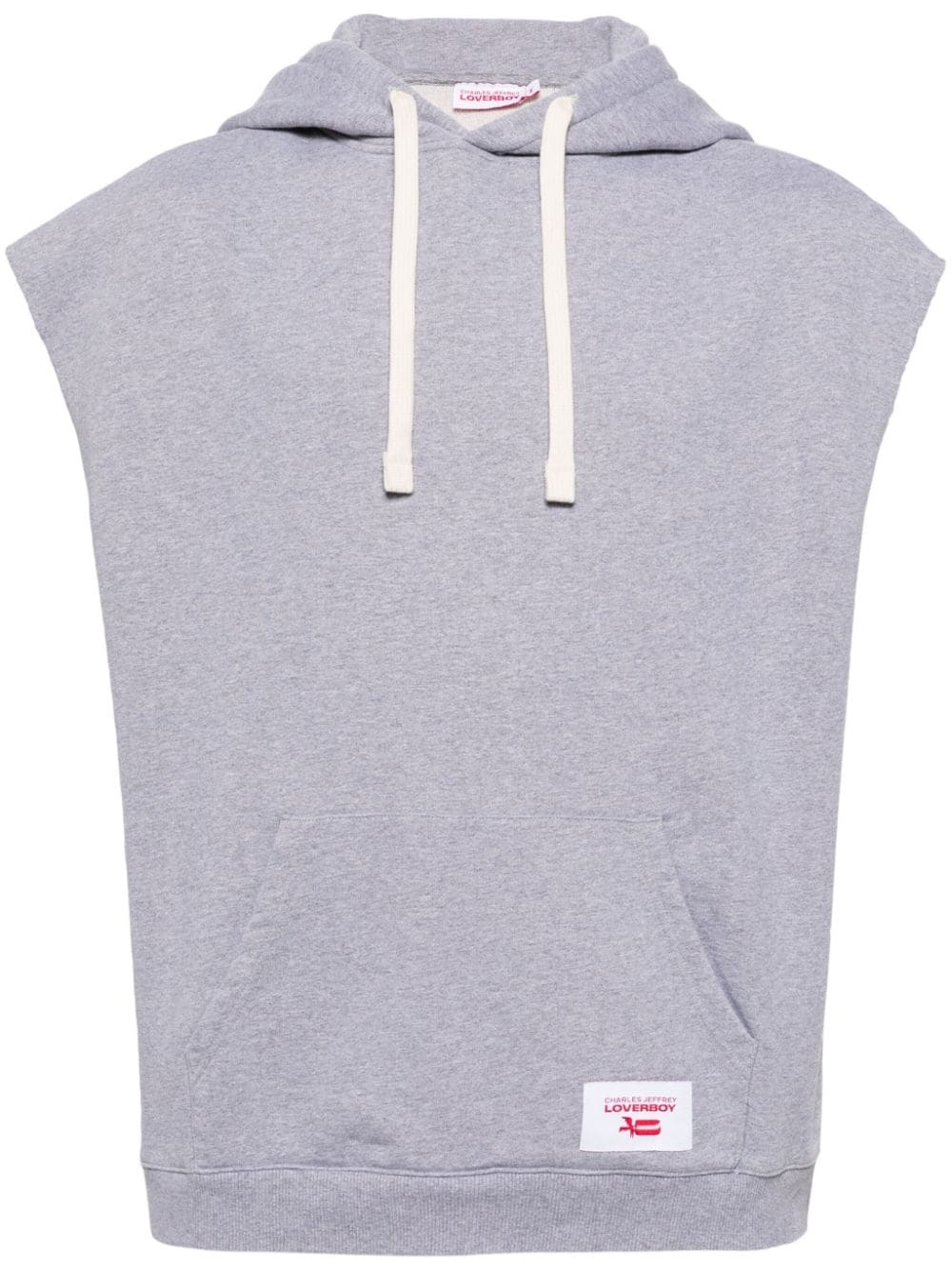 sleeveless drawstring hoodie - 1