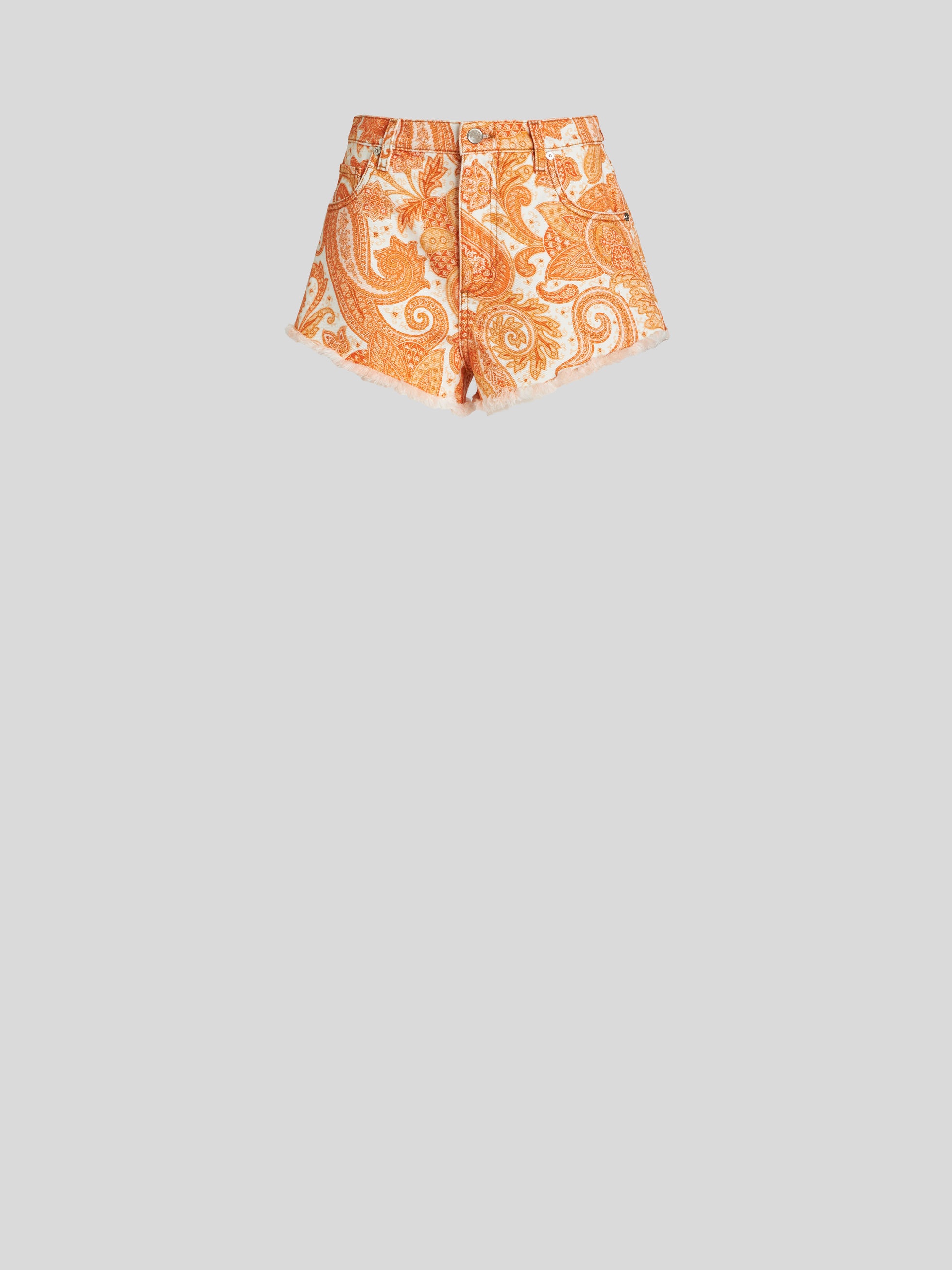 LIQUID PAISLEY BEACH SHORTS - 1