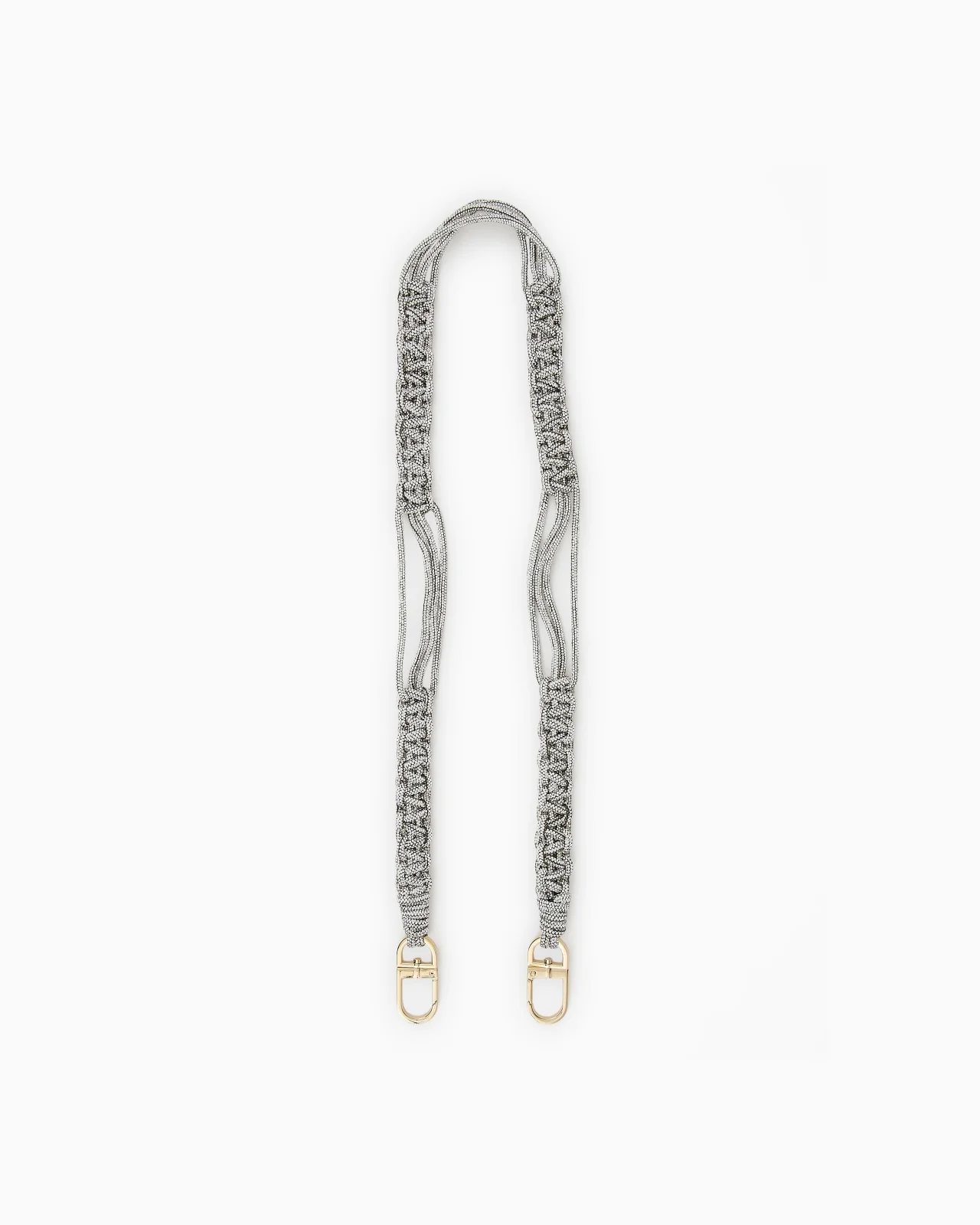 Long rhinestone strap with a woven motif - 1