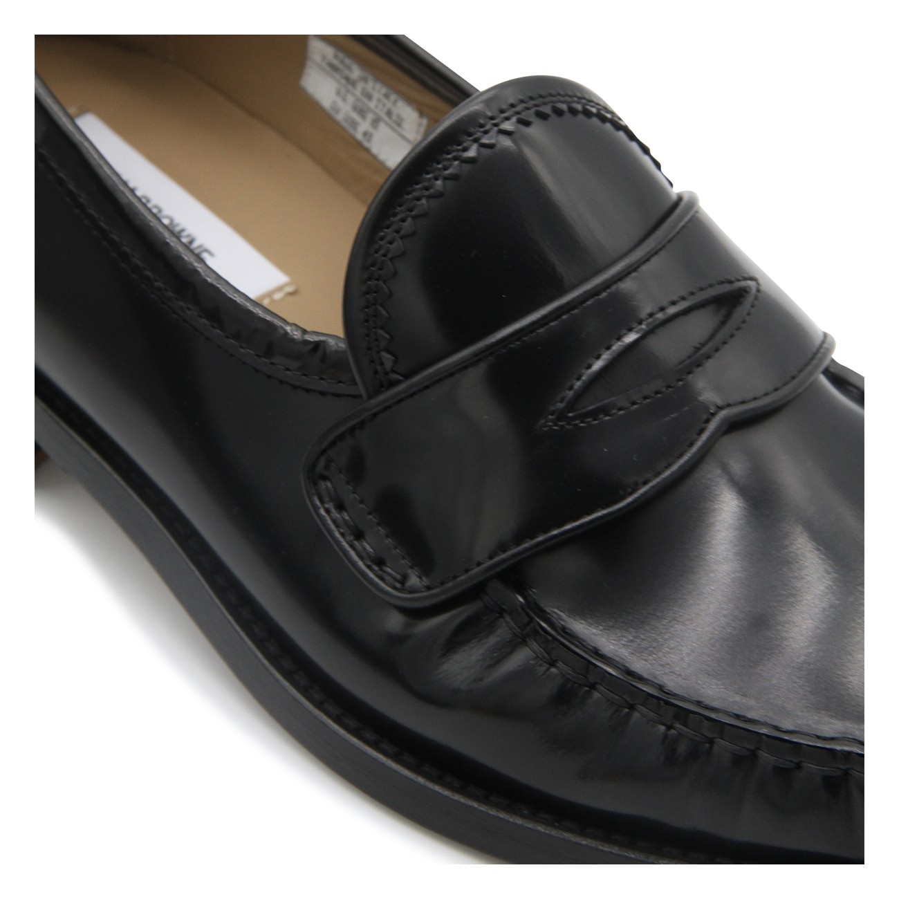 black leather loafers - 4