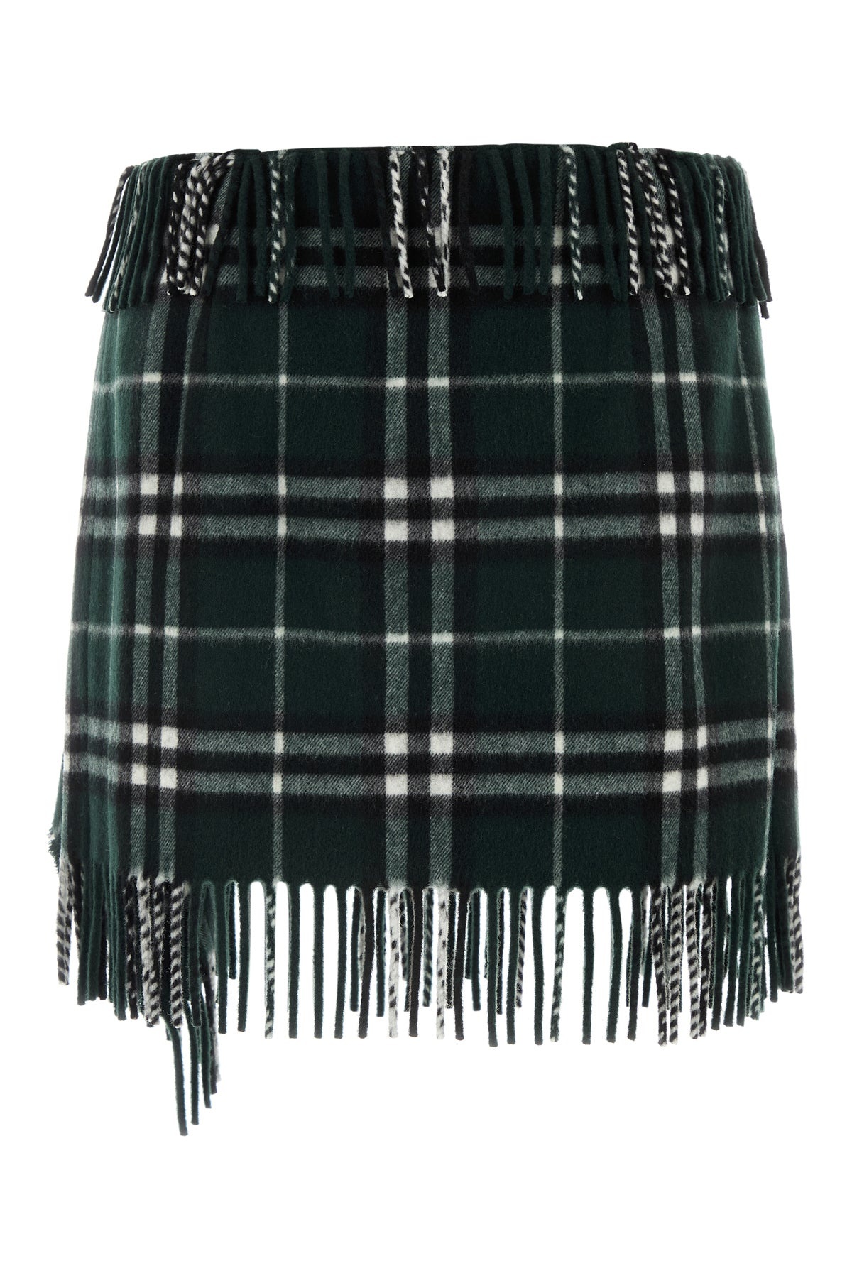 Embroidered wool blend mini skirt - 2