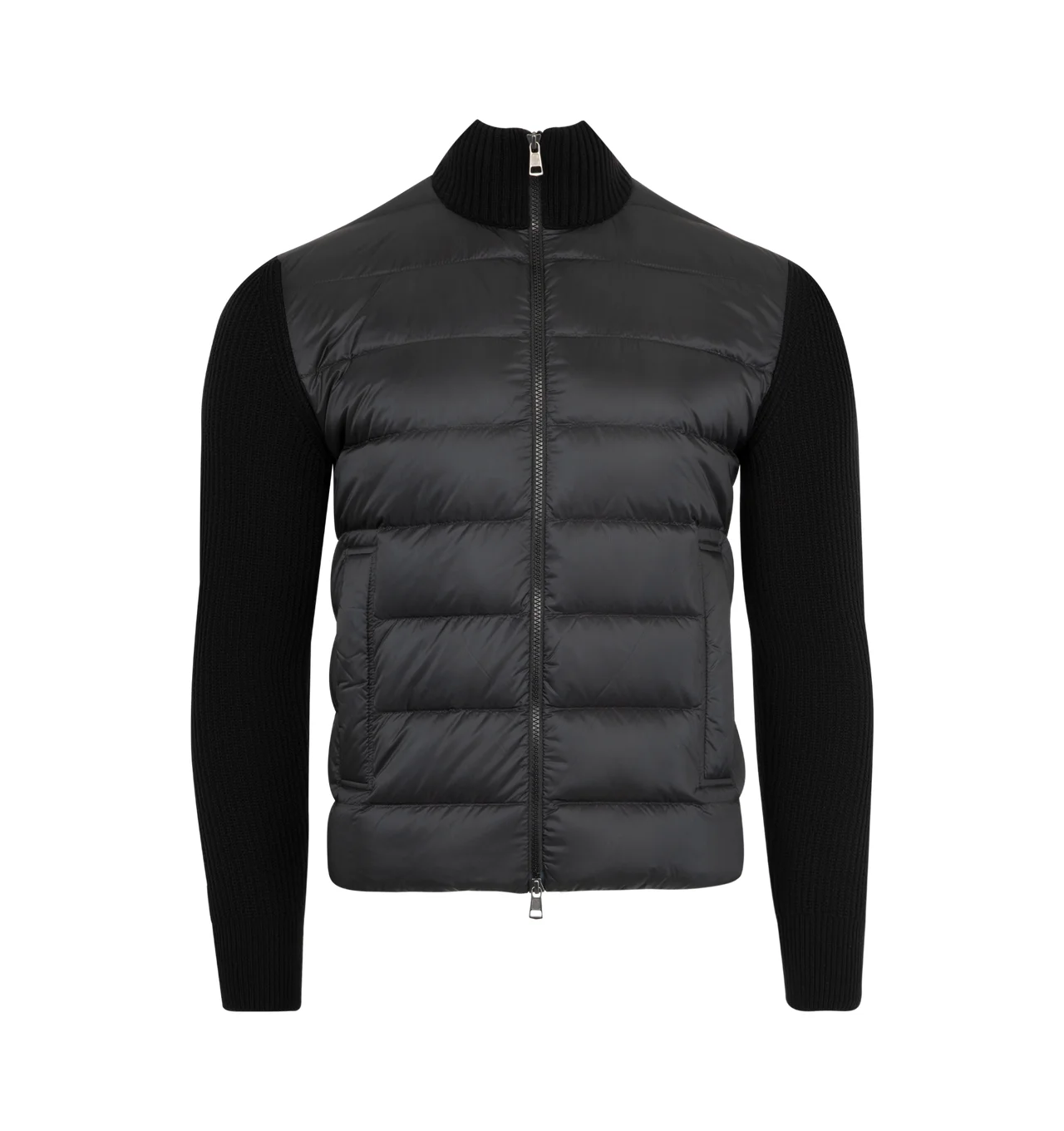 PADDED ZIP UP CARDIGAN - 1