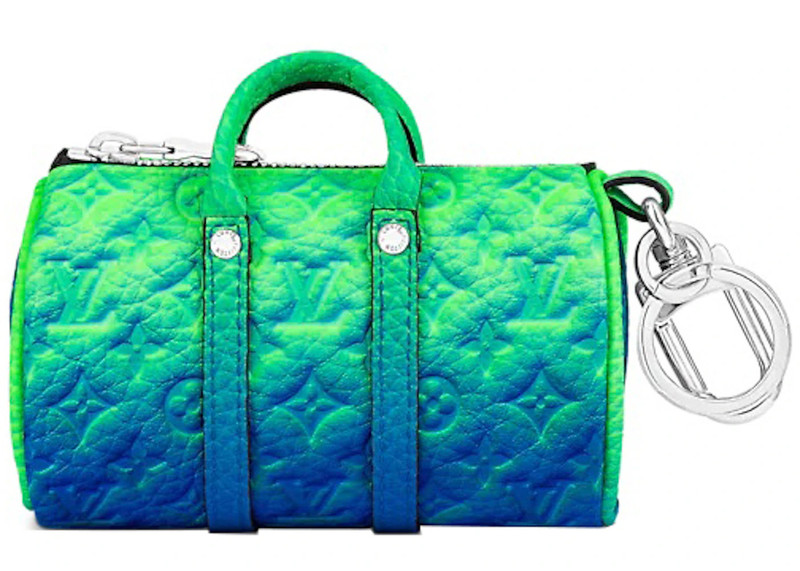 Louis Vuitton Louis Vuitton Mini Keepall Earphones Pouch Taurillon Illusion Blue/Green outlook