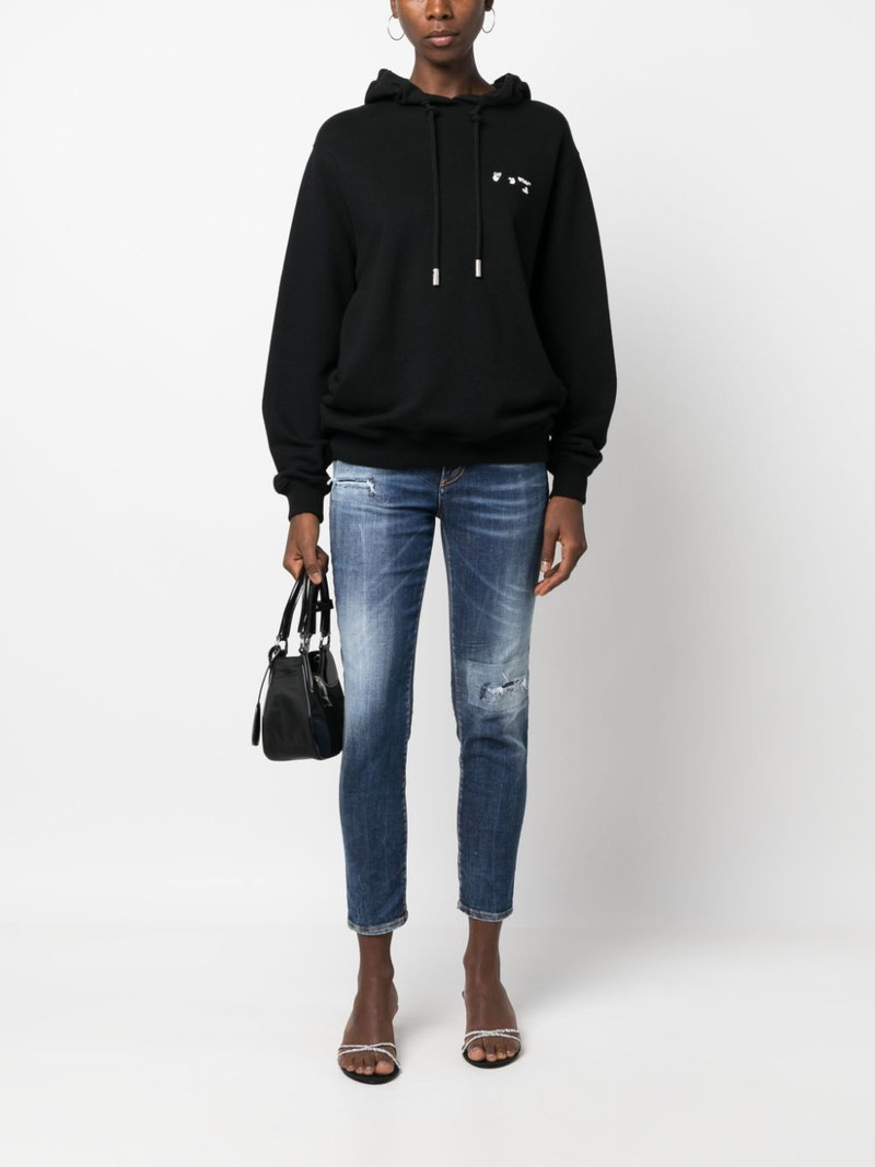 DSQUARED2 distressed-effect cropped jeans outlook