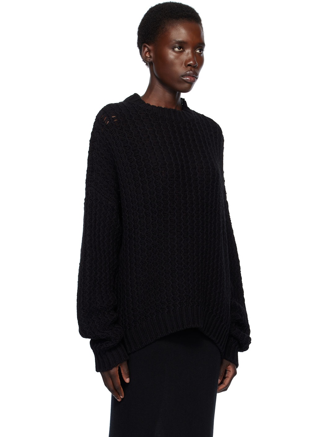 Black Rack Crewneck Sweater - 2