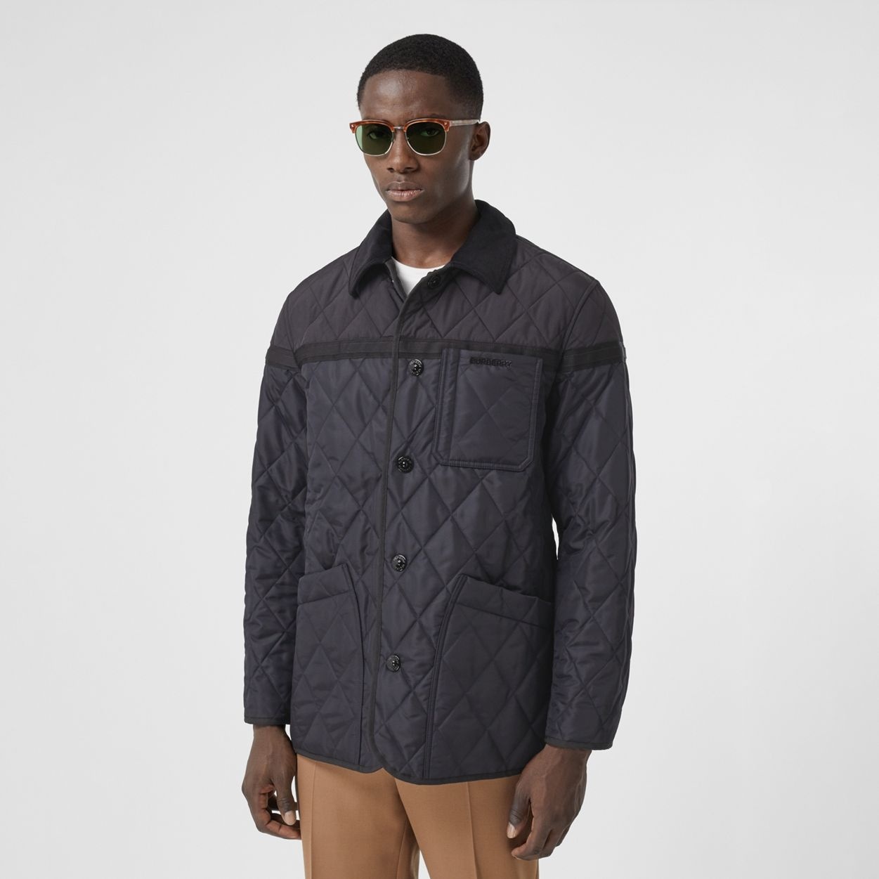 Diamond Quilted Nylon Canvas Barn Jacket - 7