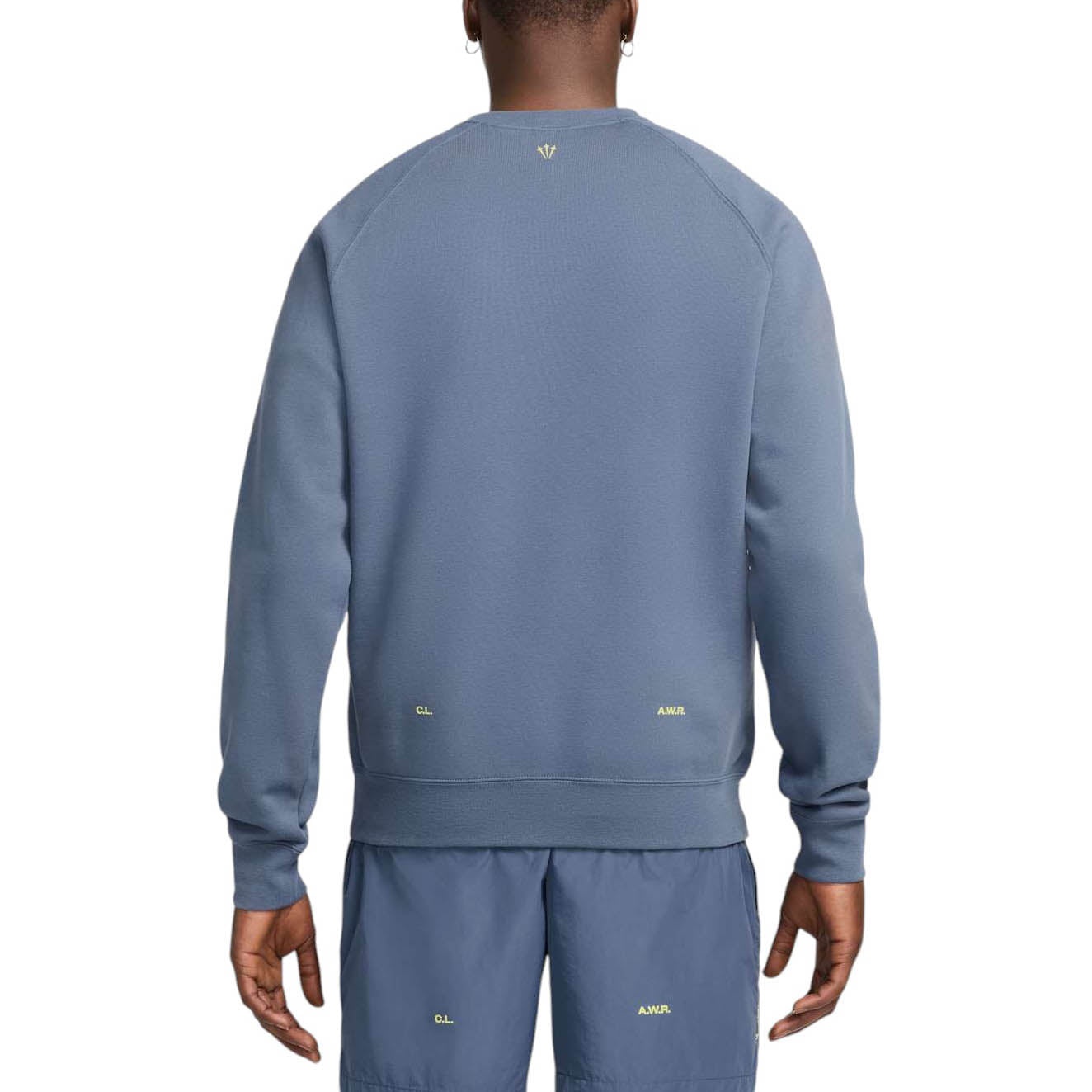 Nike x NOCTA Fleece CS Crew Sweatshirt 'Diffused Blue' FN8160-491 - 2