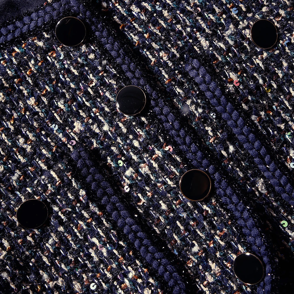 Crop Boucle Jacket With Braid Detail - 5