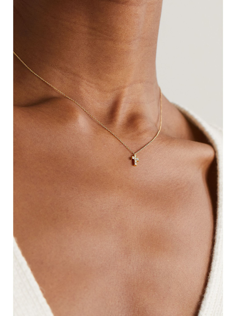 SOPHIE BILLE BRAHE Giulietta 18-karat gold diamond necklace Gold outlook