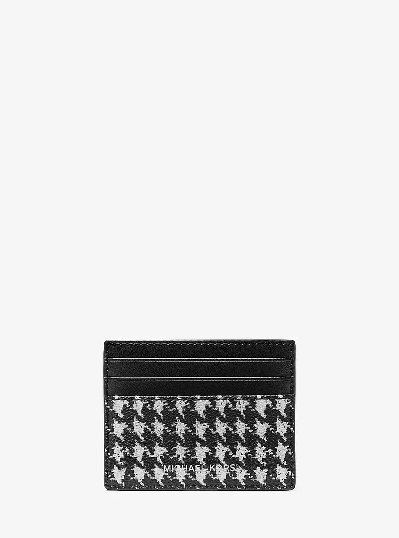 Cooper Houndstooth Print Card Case - 1