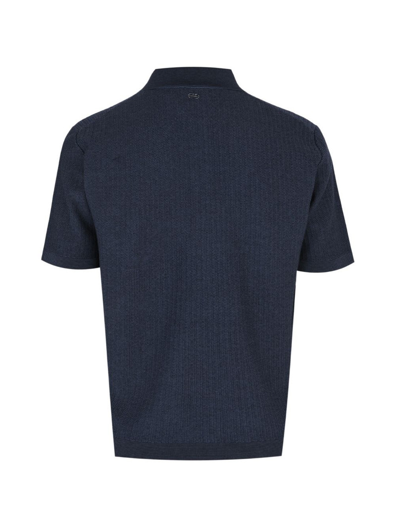 AGNONA jacquard knitted polo shirt outlook