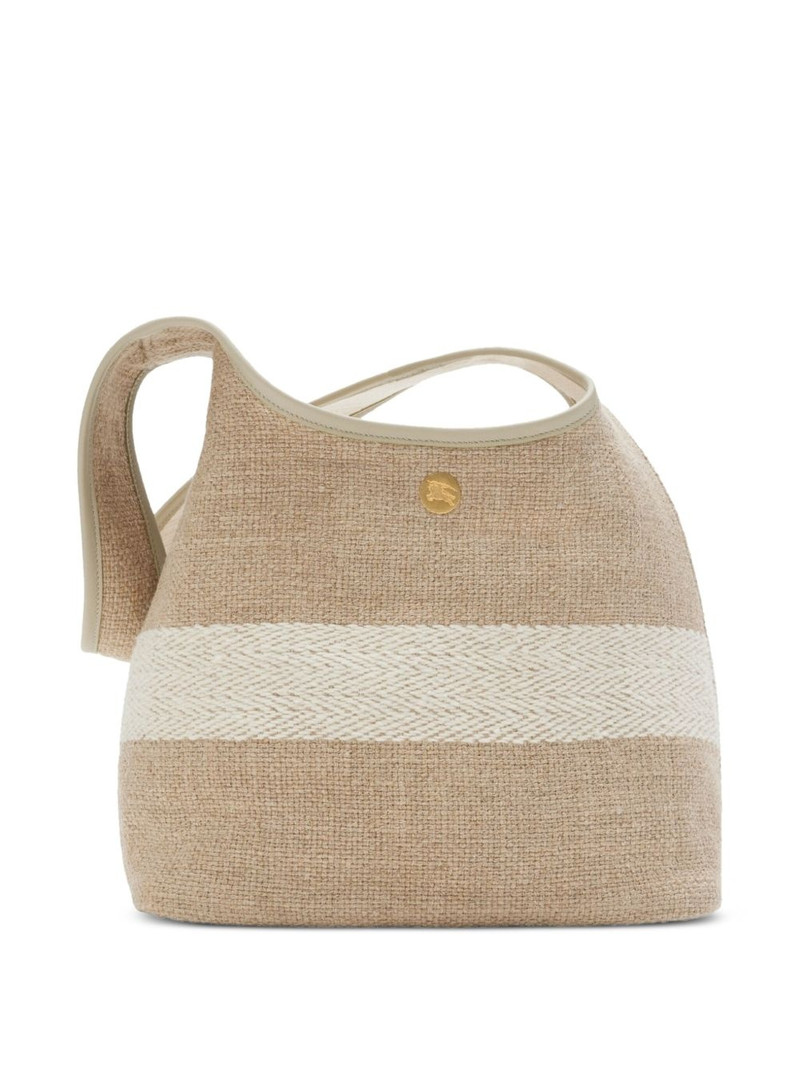 Burberry small logo-embellished canvas shoulder bag outlook