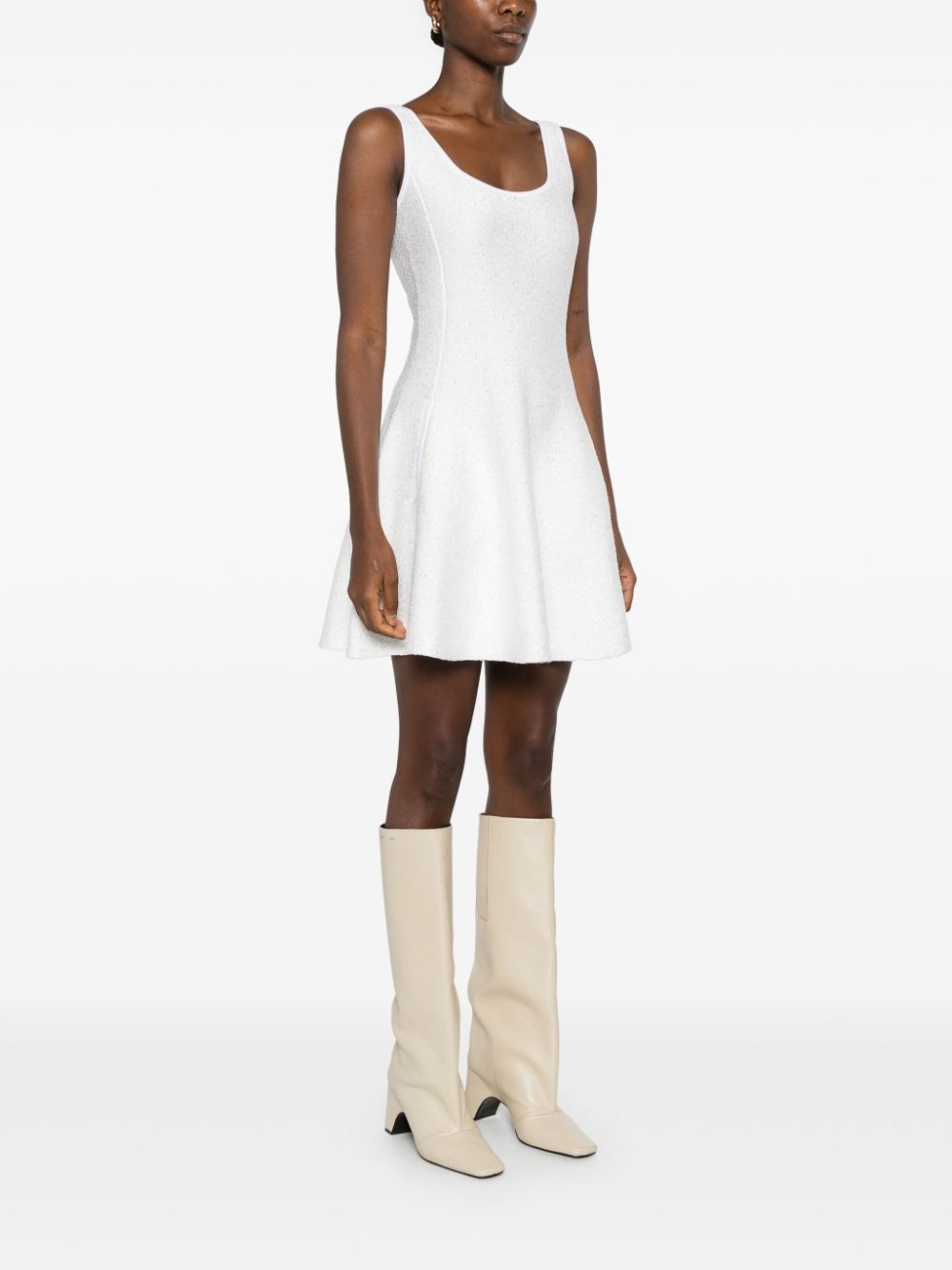 sequin-embellished mini dress - 3