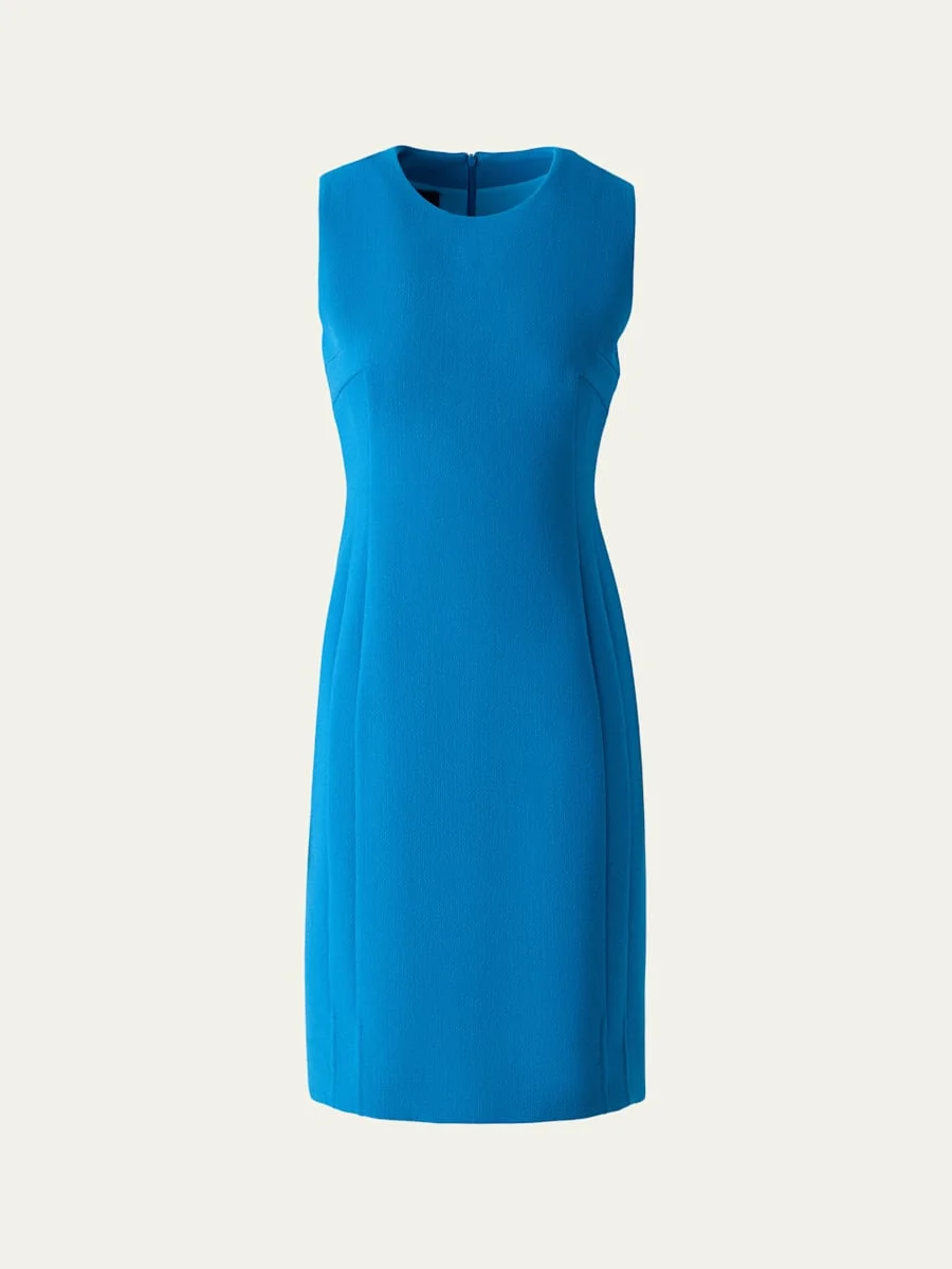 Wool Crepe Sheath Dress - 1