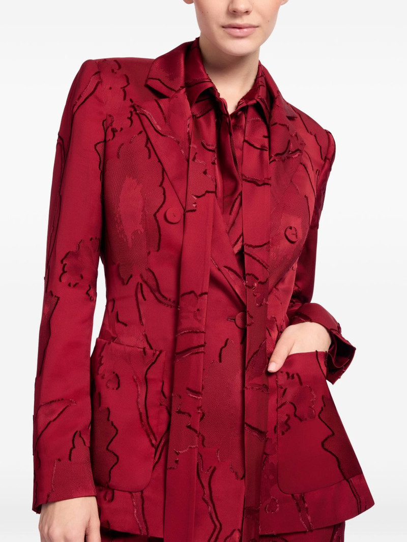 jacquard double-breasted blazer 4