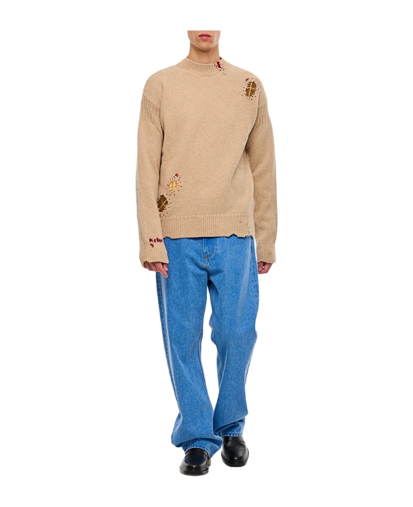 Cotton Denim Trousers - 1