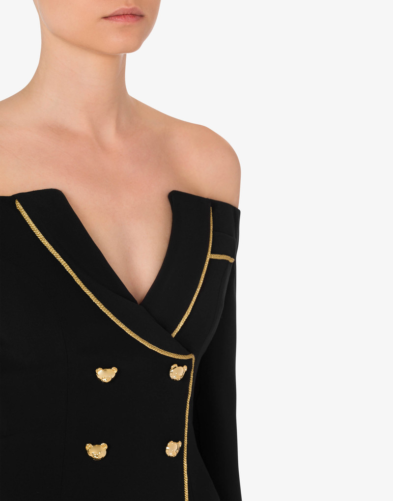TEDDY BUTTONS CRÊPE DRESS 4