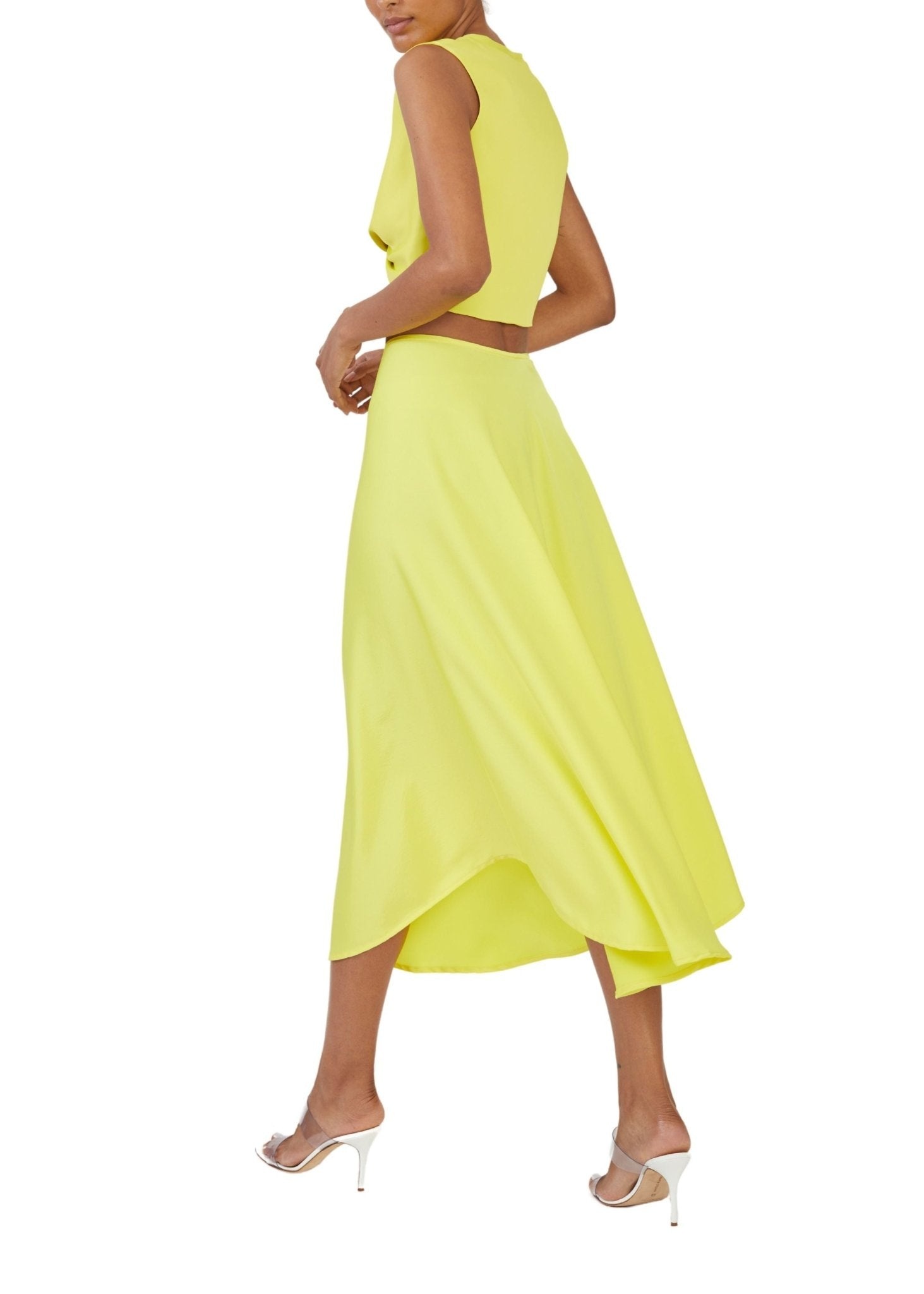Stretch Satin Twist Tank - 2