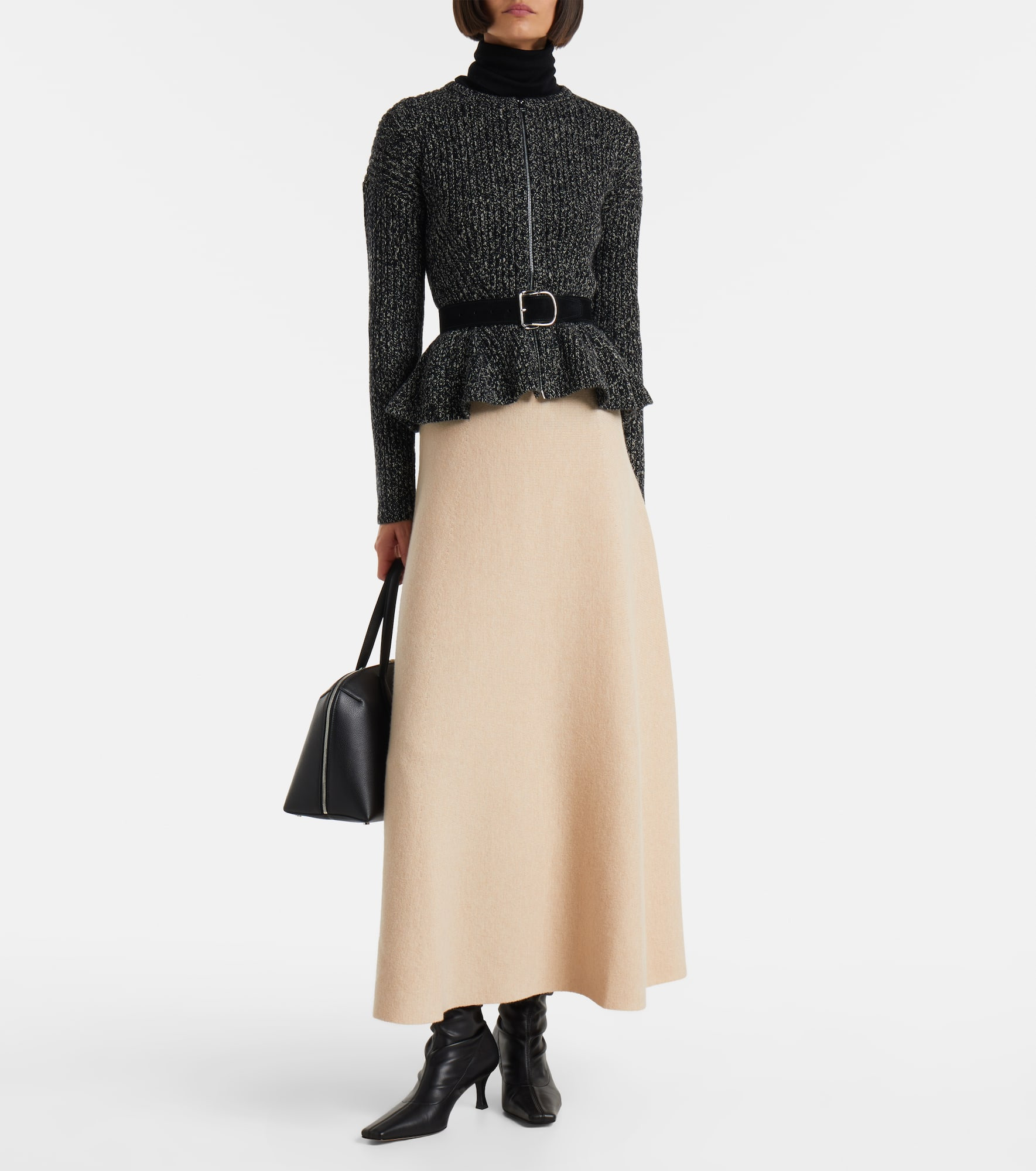 Giberna wool and cashmere maxi skirt - 2