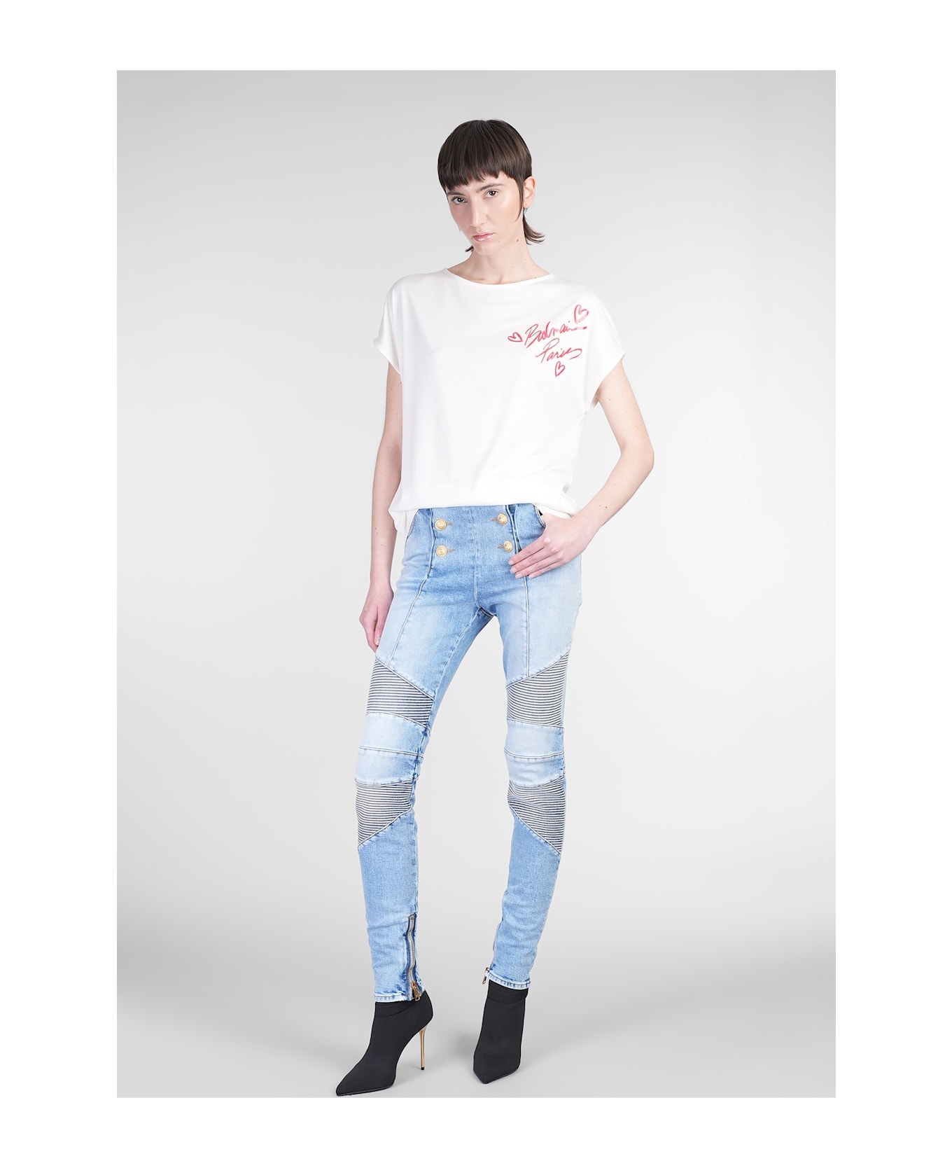 Jeans In Blue Cotton - 2