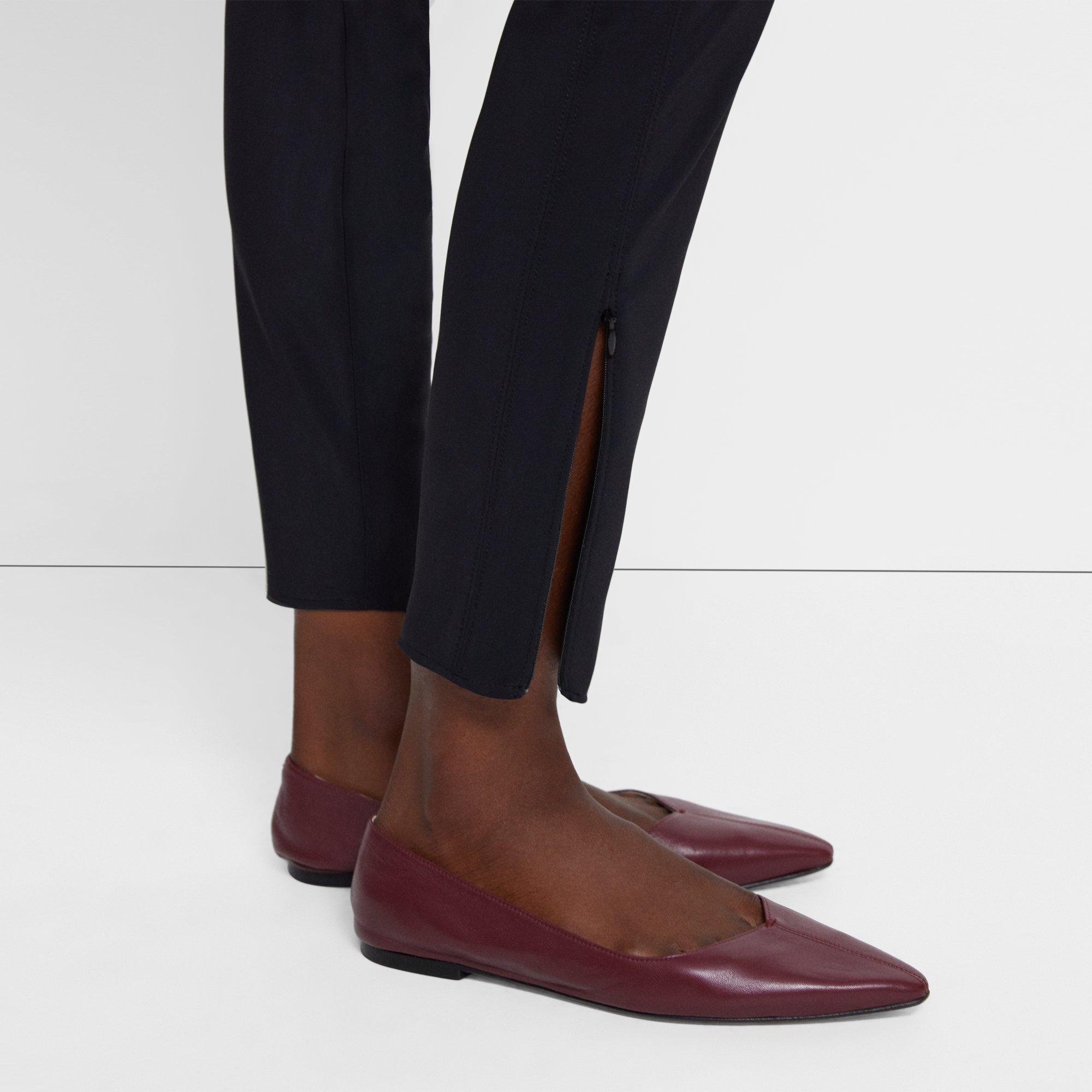 Seamed Slit Legging in Precision Ponte - 4