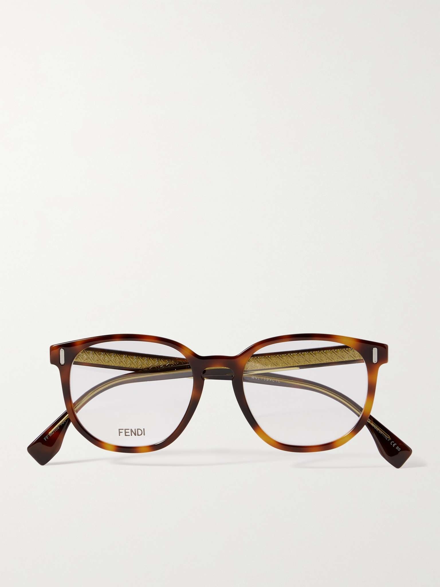 Round-Frame Tortoiseshell Acetate Optical Glasses - 1