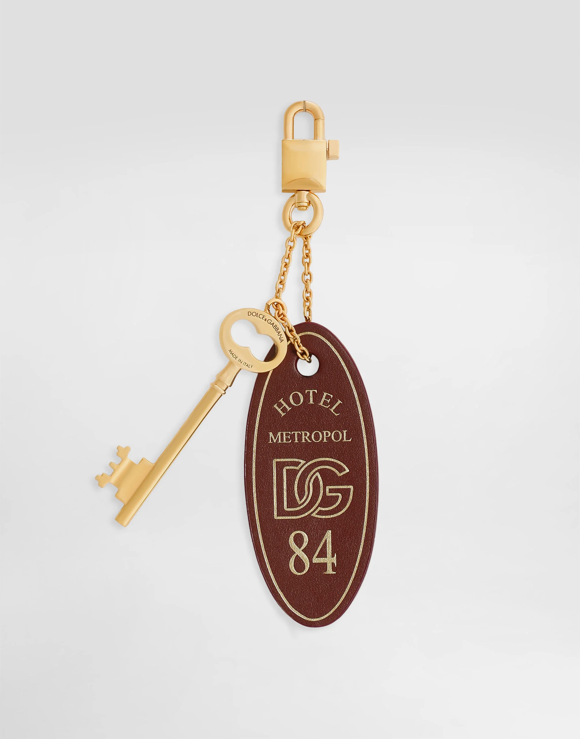 Calfskin tassel keychain - 1