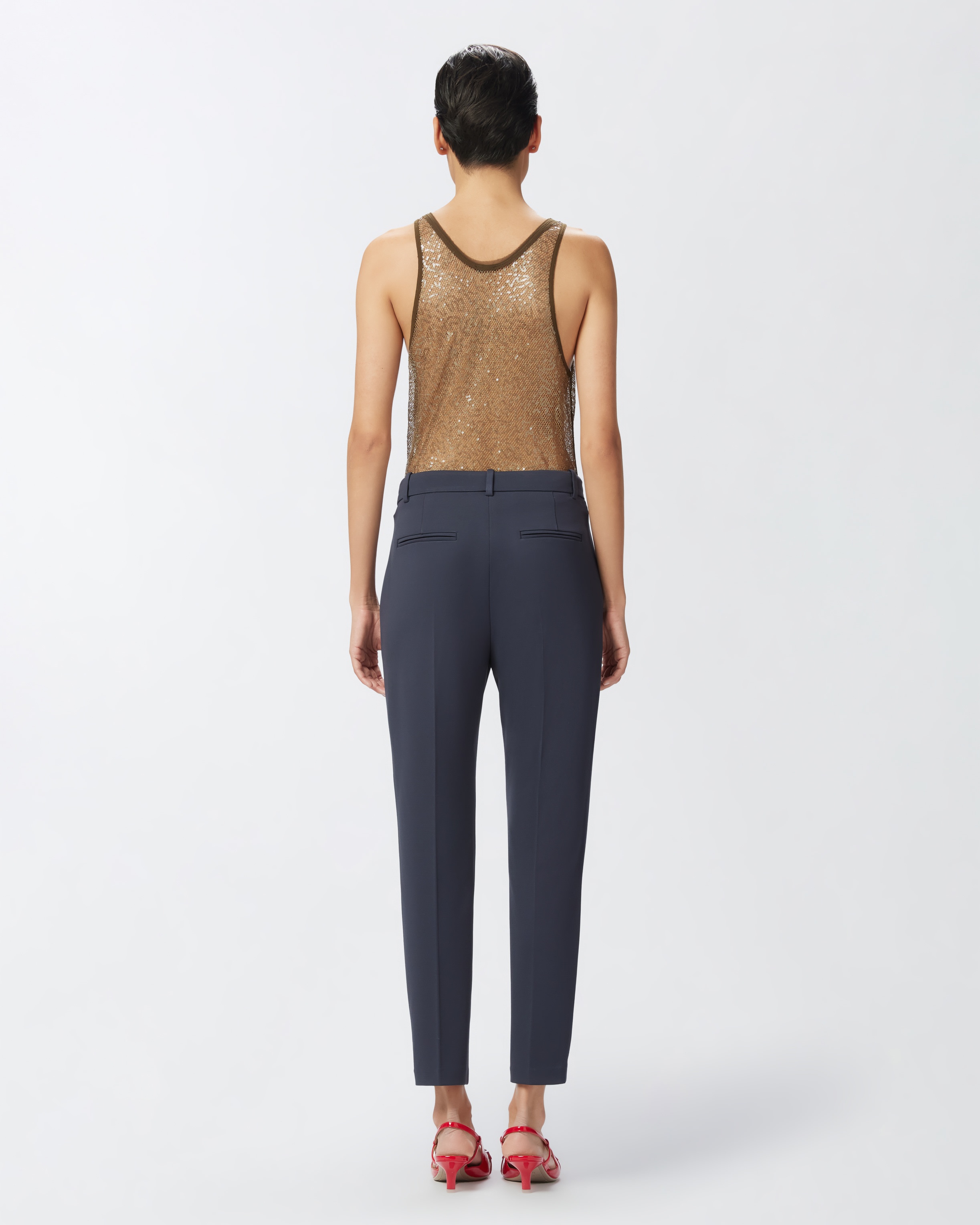MILANO-KNIT CIGARETTE TROUSERS - 5