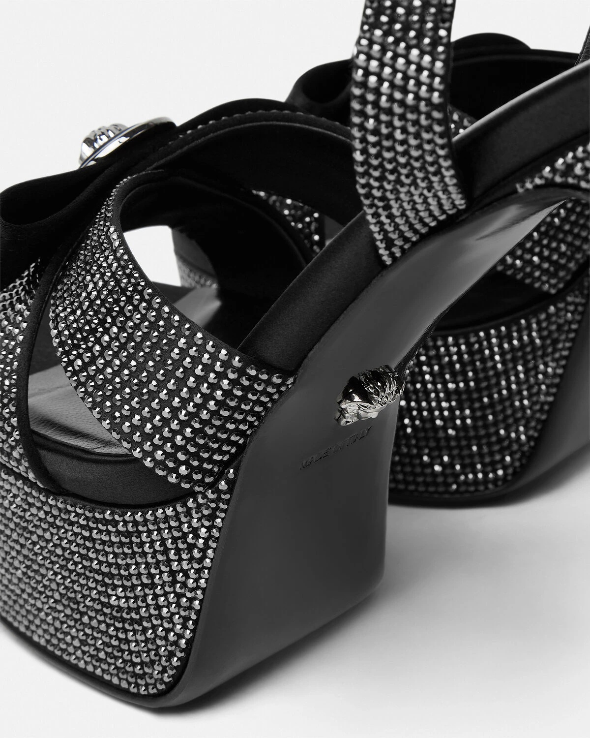 Crystal Gianni Ribbon Sandals 140 mm - 6