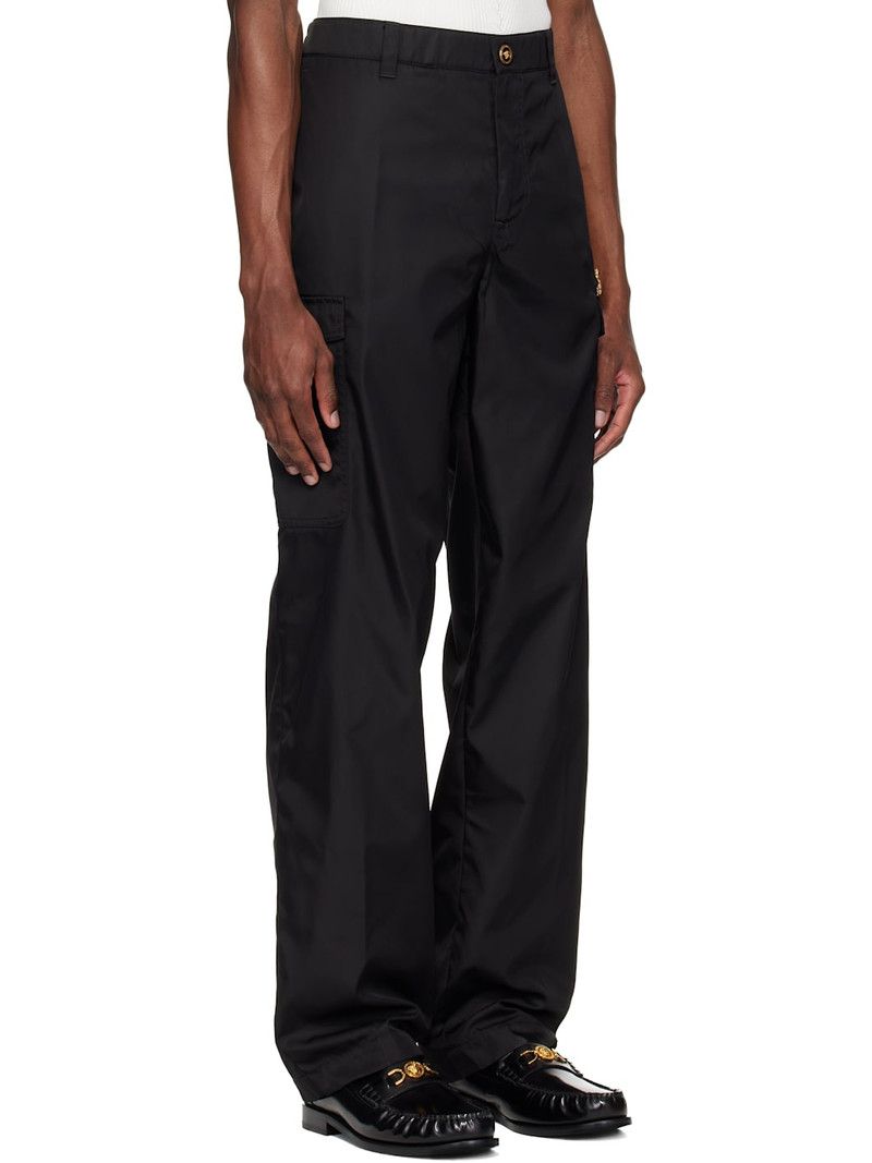 Black Nylon Cargo Pants 2