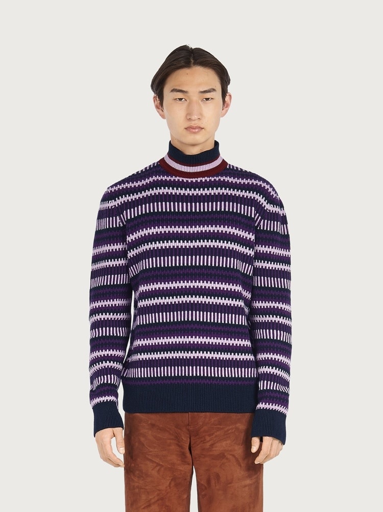 JACQUARD MULTICOLOR TURTLENECK - 2