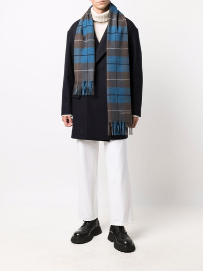 Church's tartan-print fringed-edge scarf outlook