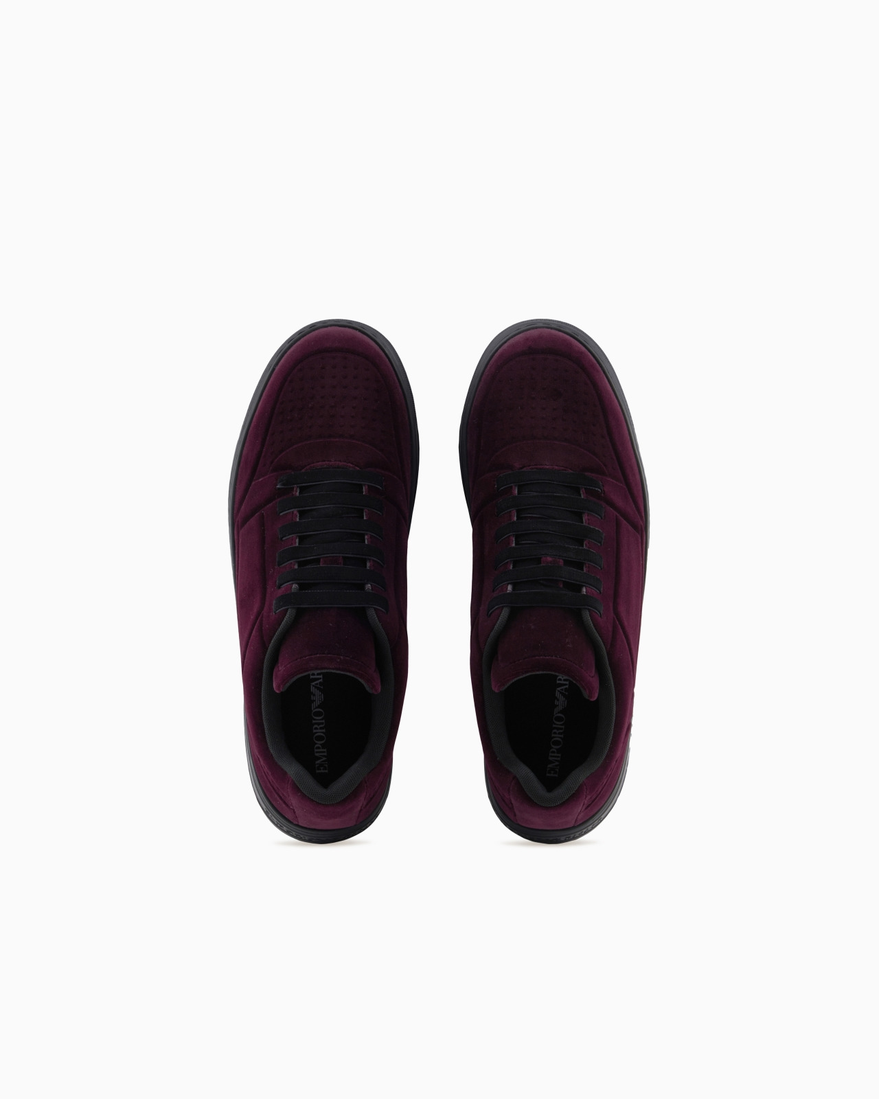 VELVET SNEAKERS WITH SIDE LOGO - 3
