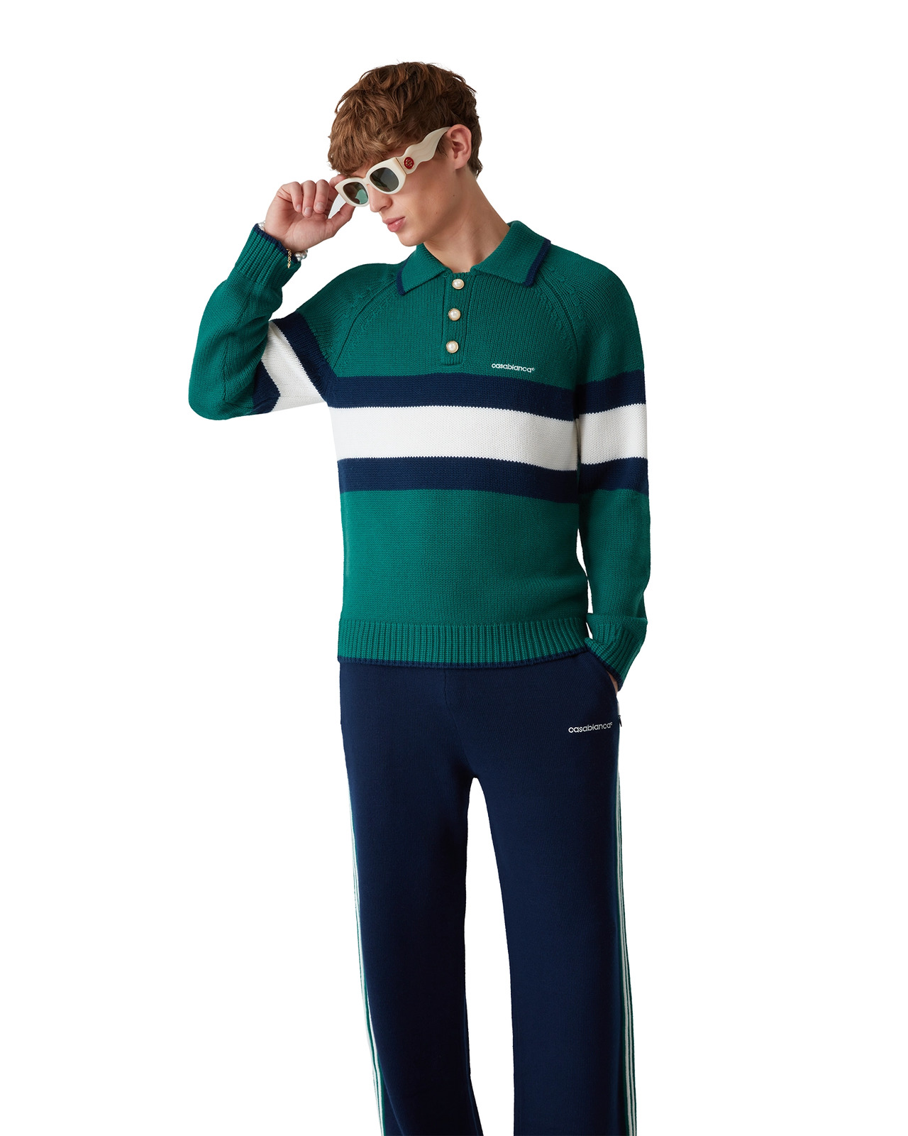 Colourblock Polo Shirt | Casablanca Paris - 4