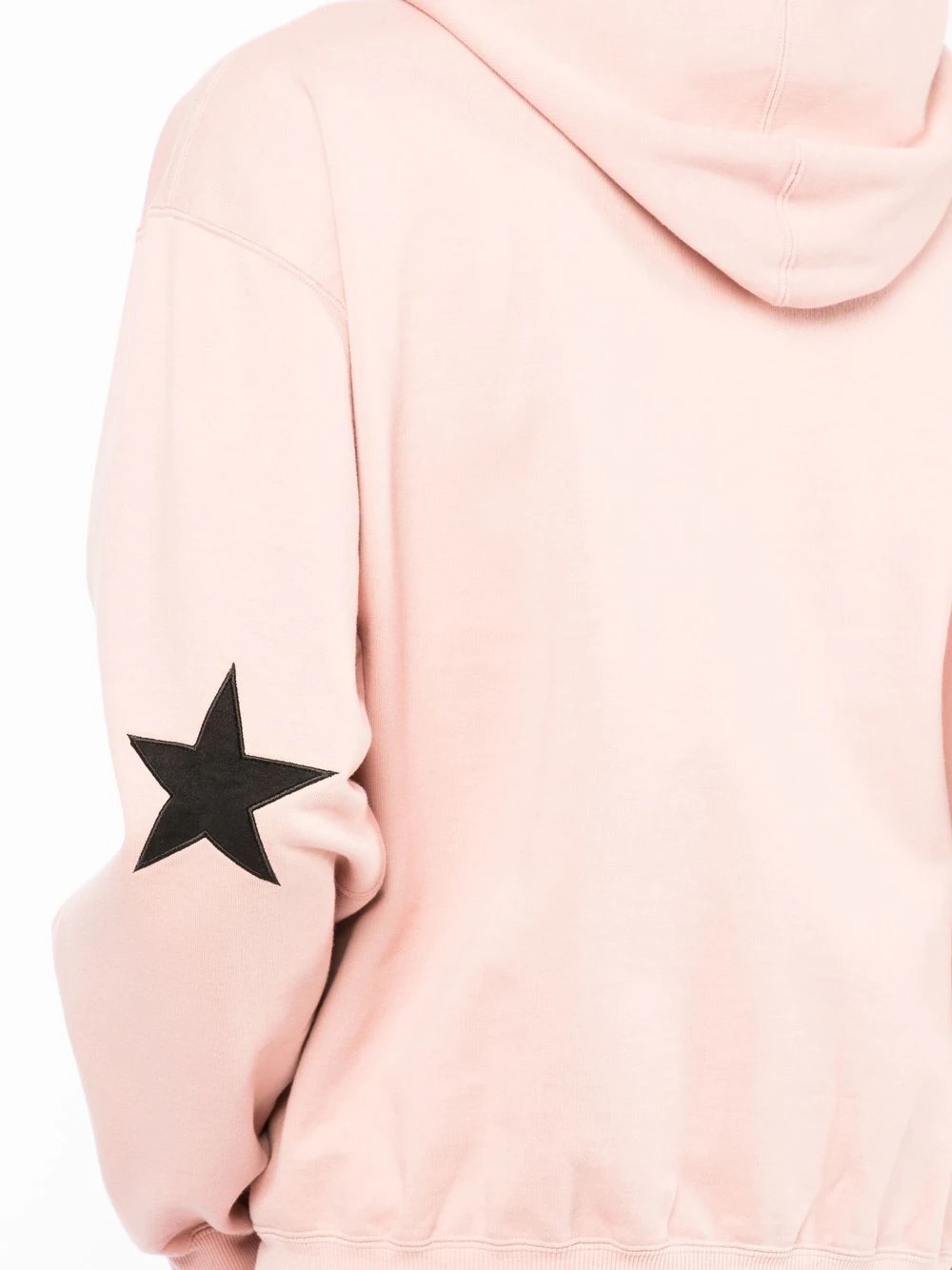 star-patch drawstring hoodie - 5