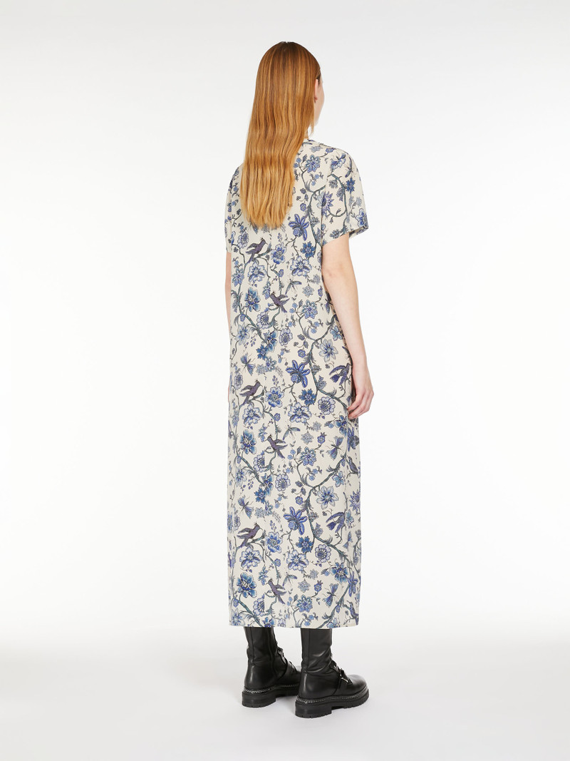 REVERE Printed silk T-shirt dress 4