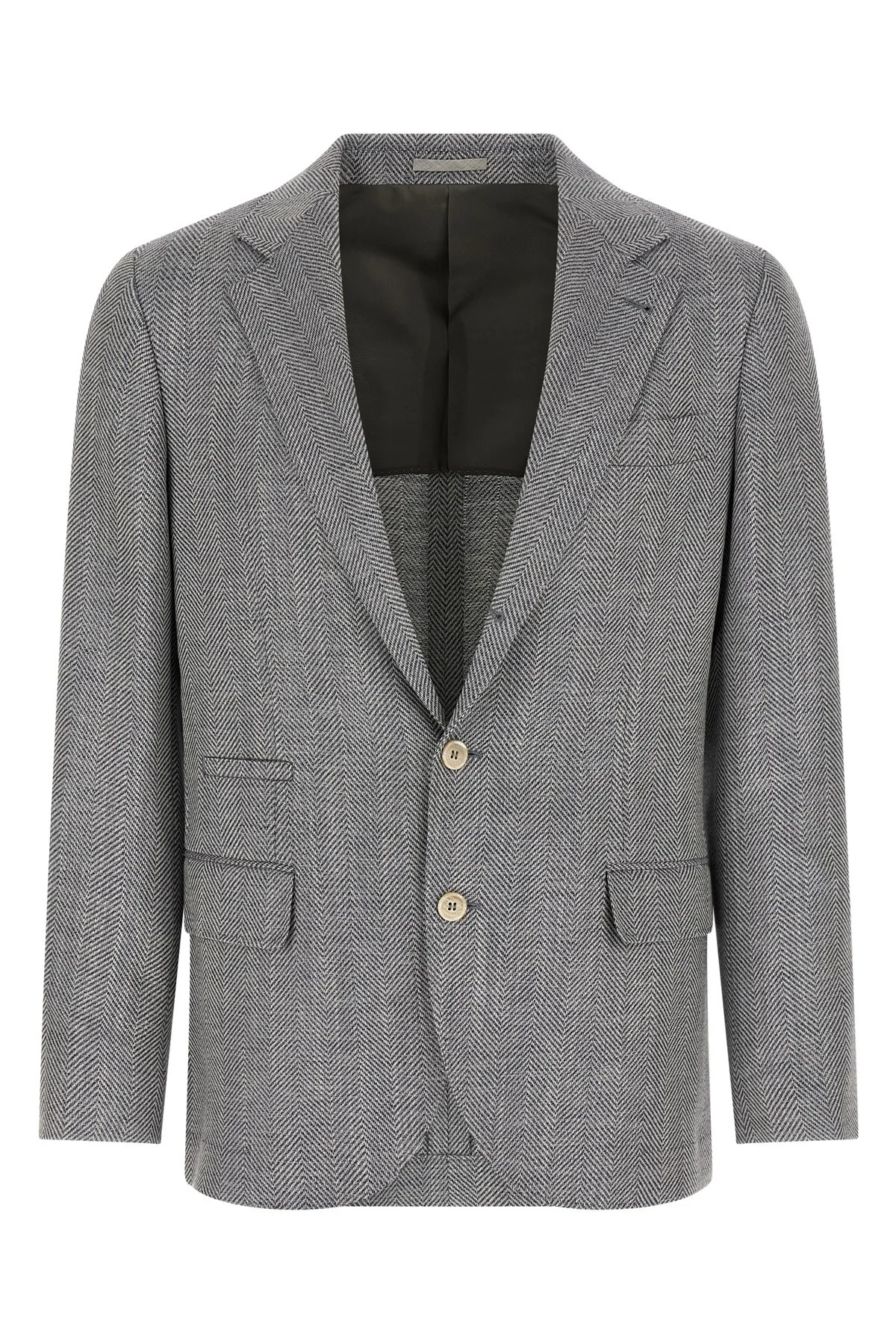 Deconstructed Single-Breasted Blazer - 1