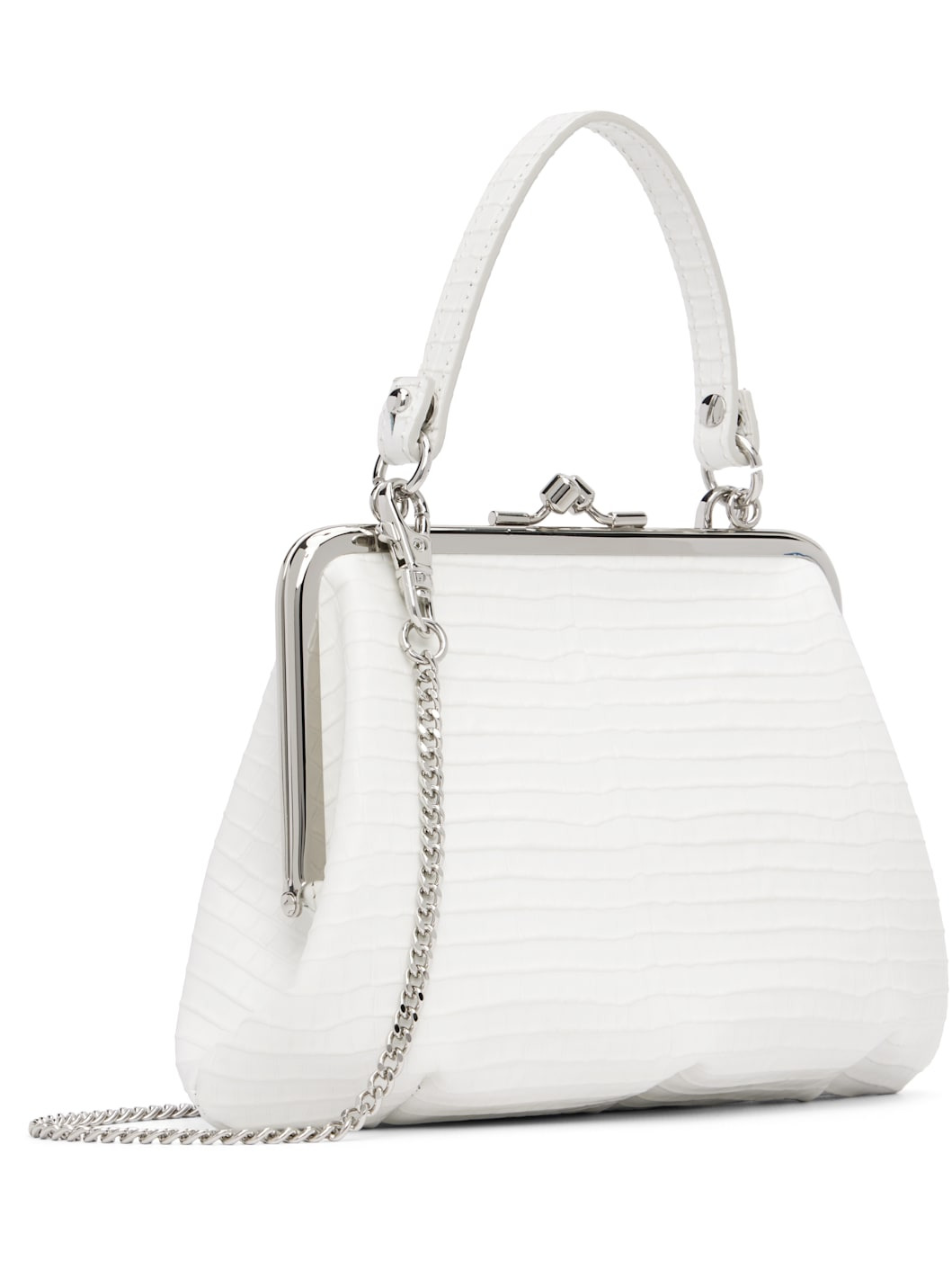 White Granny Frame Bag - 3