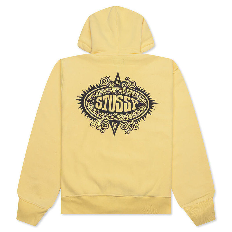 Stüssy MANTRA ZIP HOODIE - YELLOW outlook