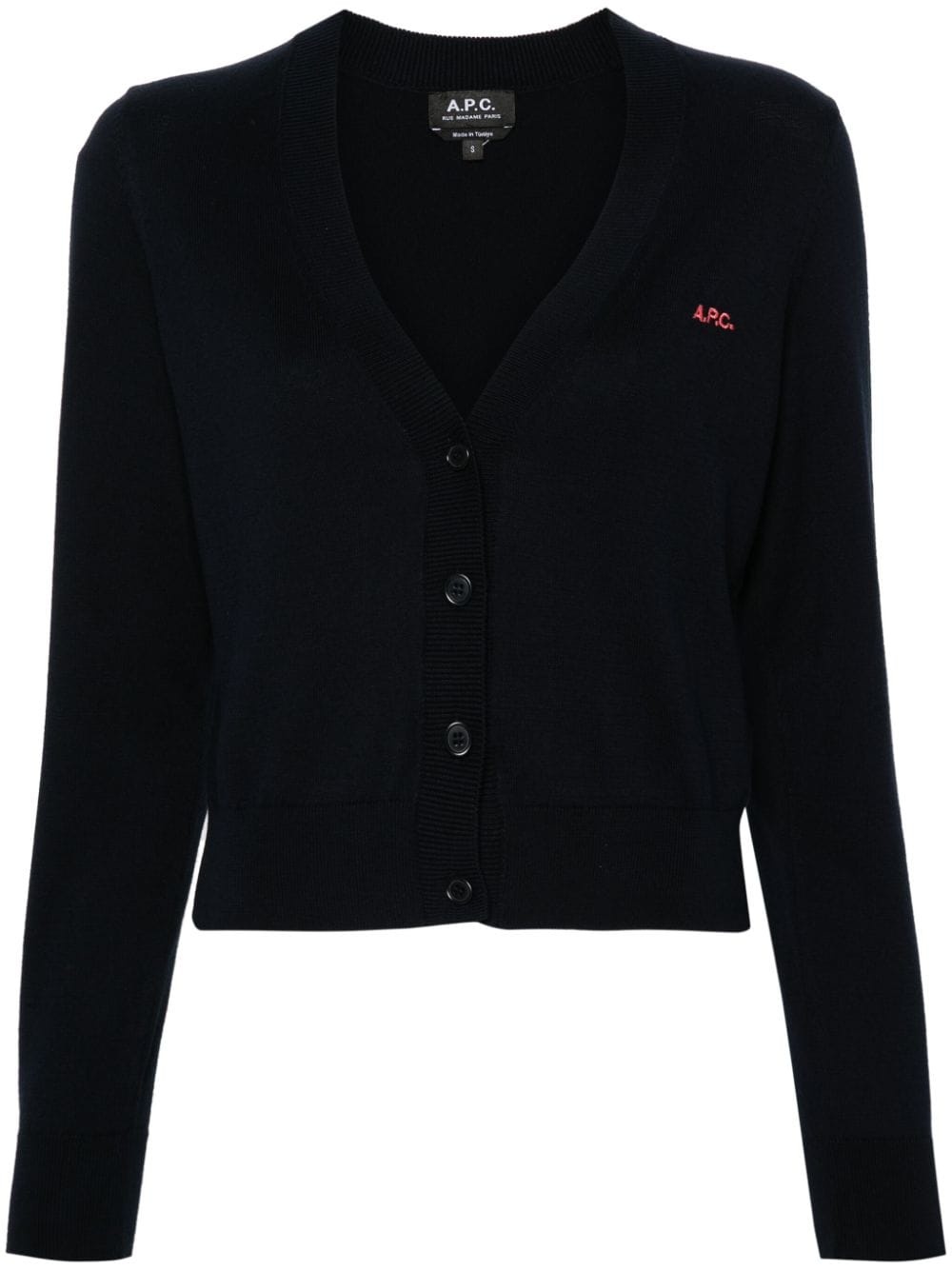 Berenice logo-embroidered cardigan - 1