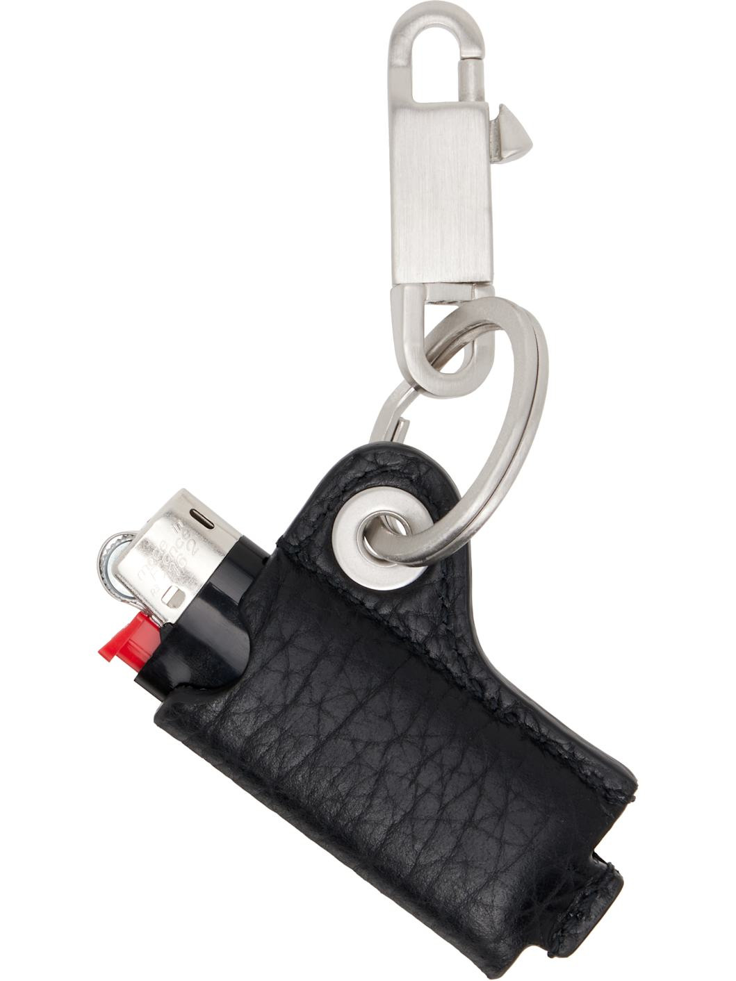 Silver & Black Concordians Mini Lighter Holder Keychain - 3