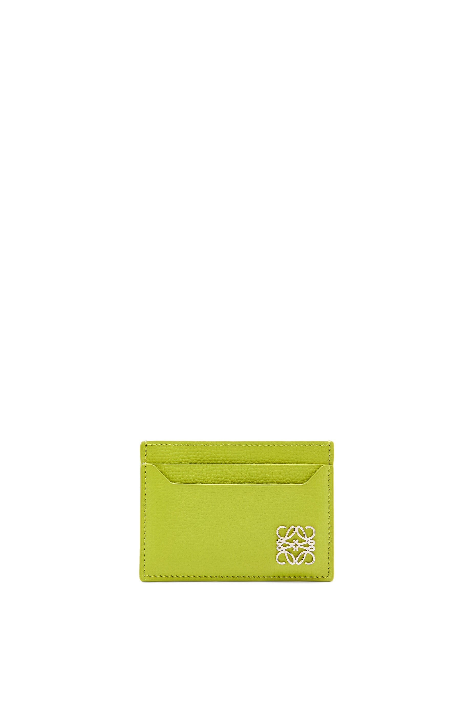 Anagram plain cardholder in pebble grain calfskin - 1