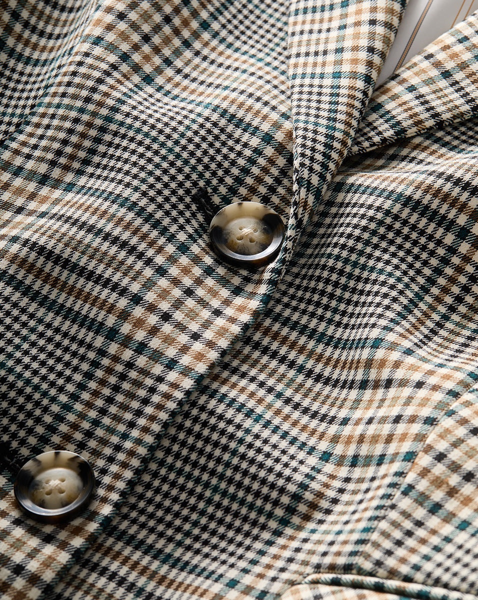 RYANNE BELTED PLAID DICKEY JACKET - 5