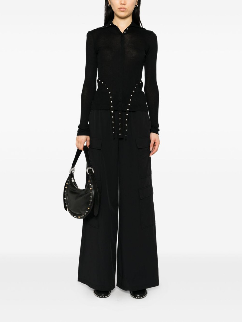 thom/krom elasticated-waistband trousers outlook