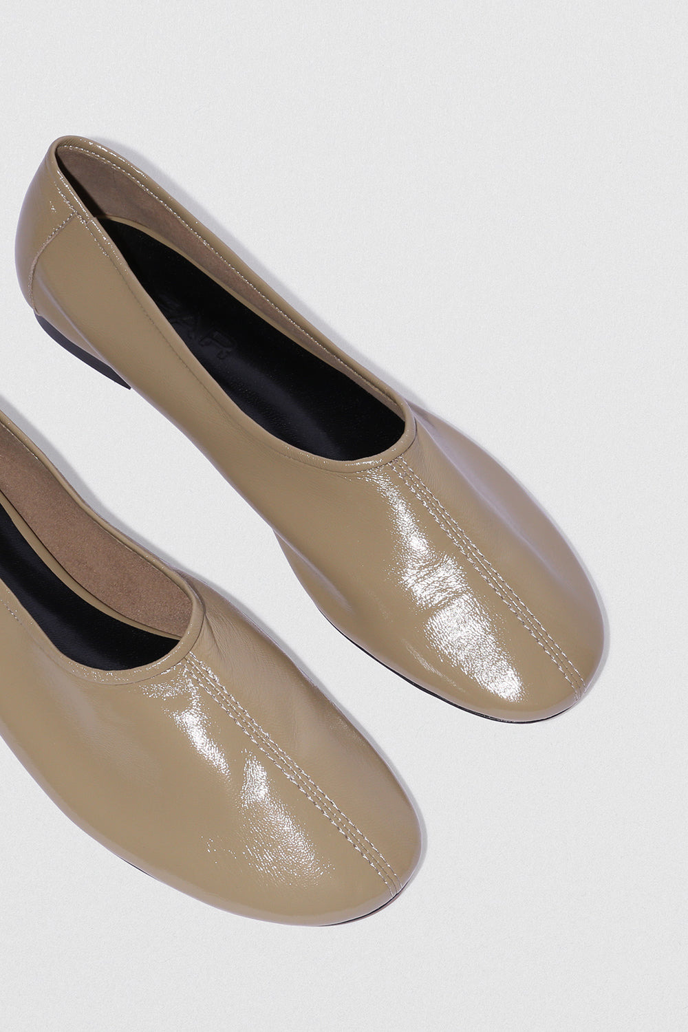 Prudence Mangrove Glossed Nappa Leather Ballet Flat - 3