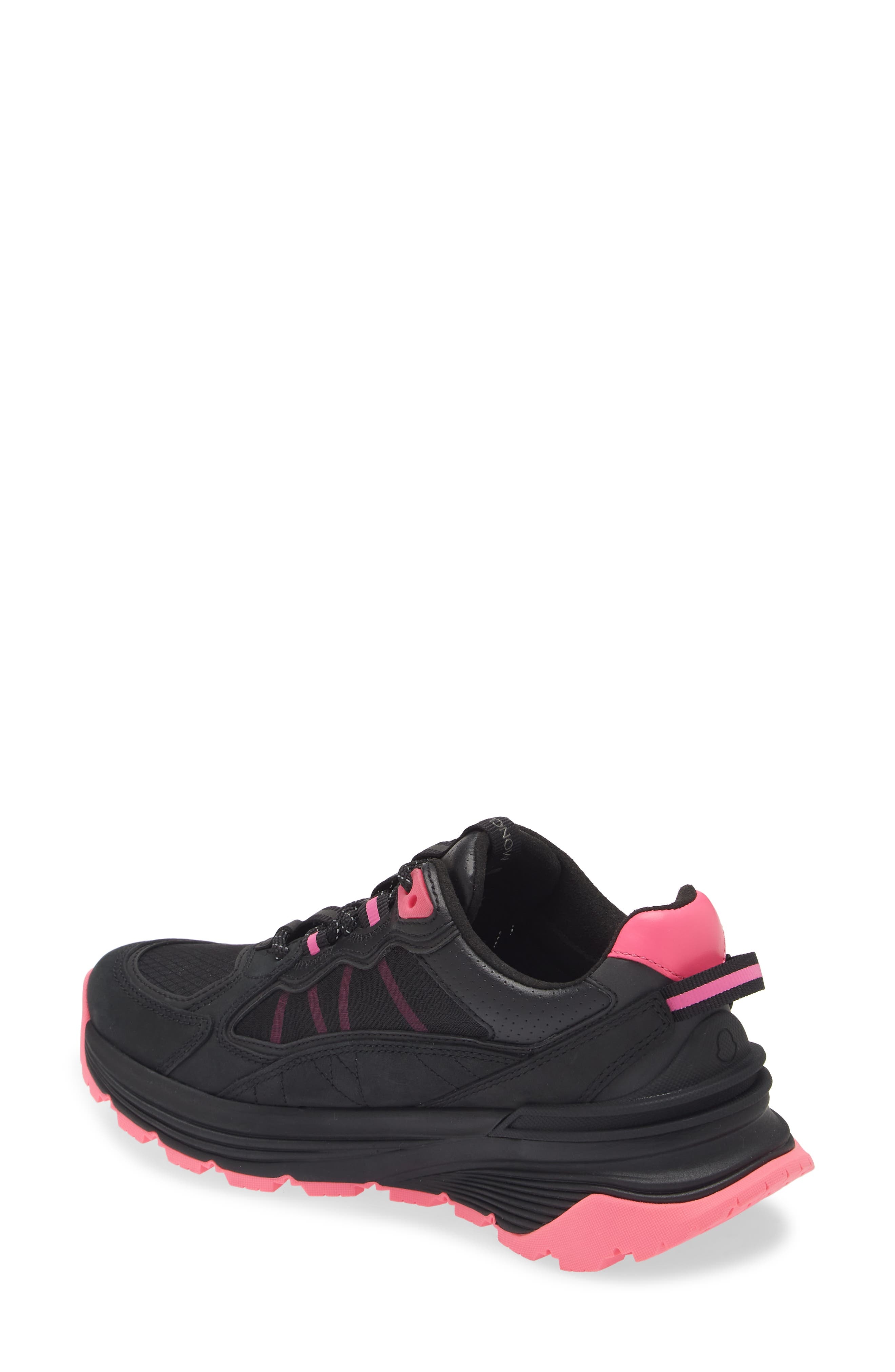 Moncler Lite Runner Low Top Sneaker in Black/Pink at Nordstrom - 2
