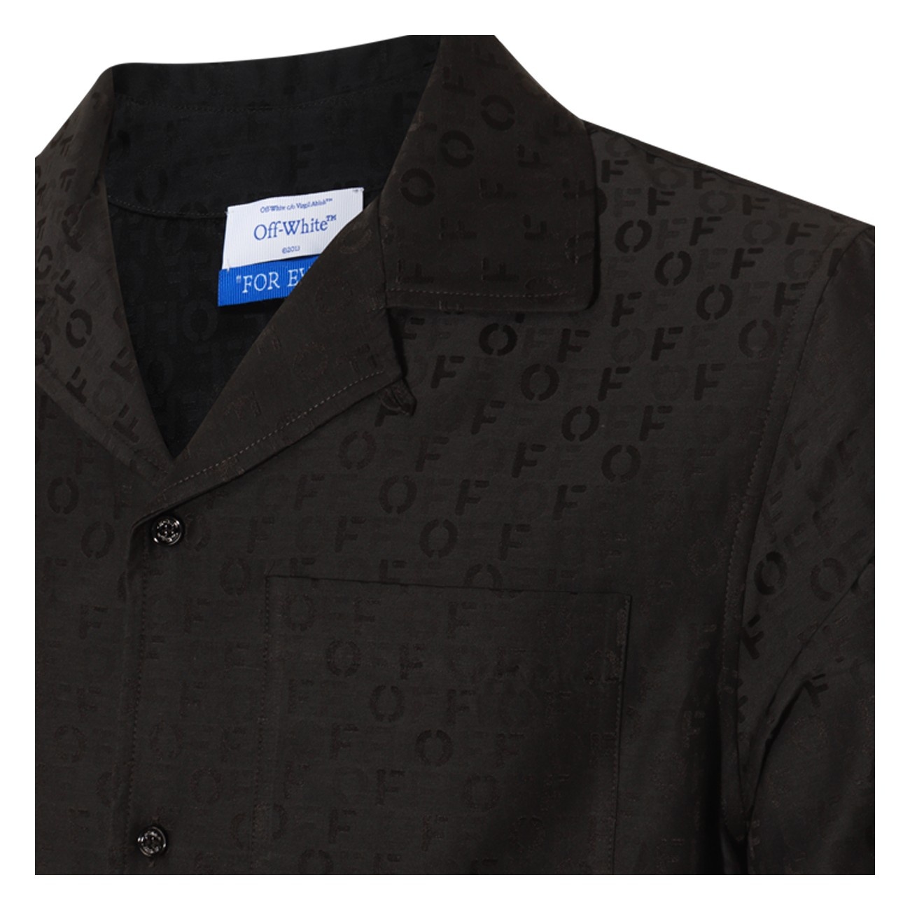 black cotton and silk blend shirt - 3