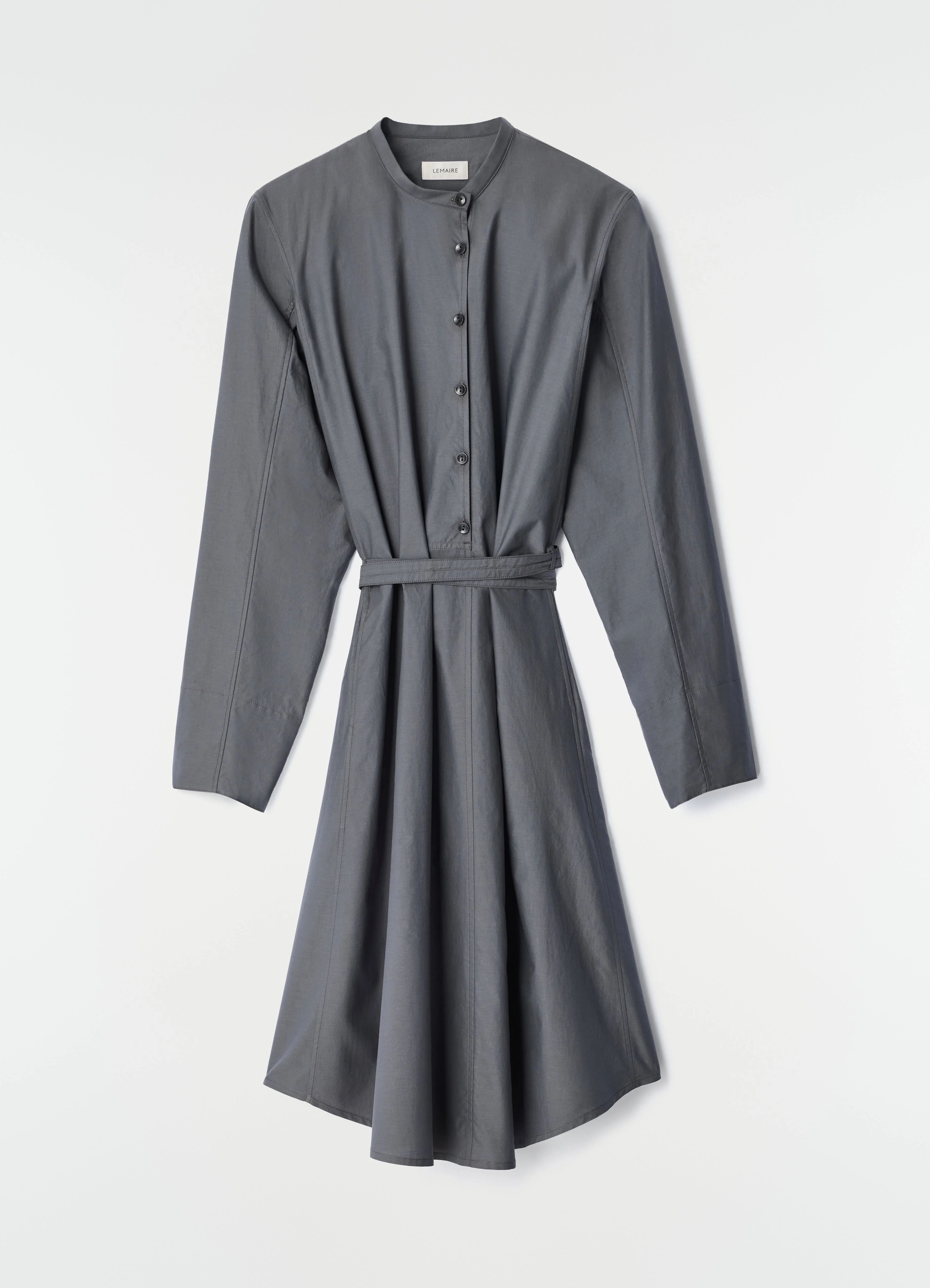 SAILOR DRESS IN WASHED COTTON AND SILK BLEND - 1
