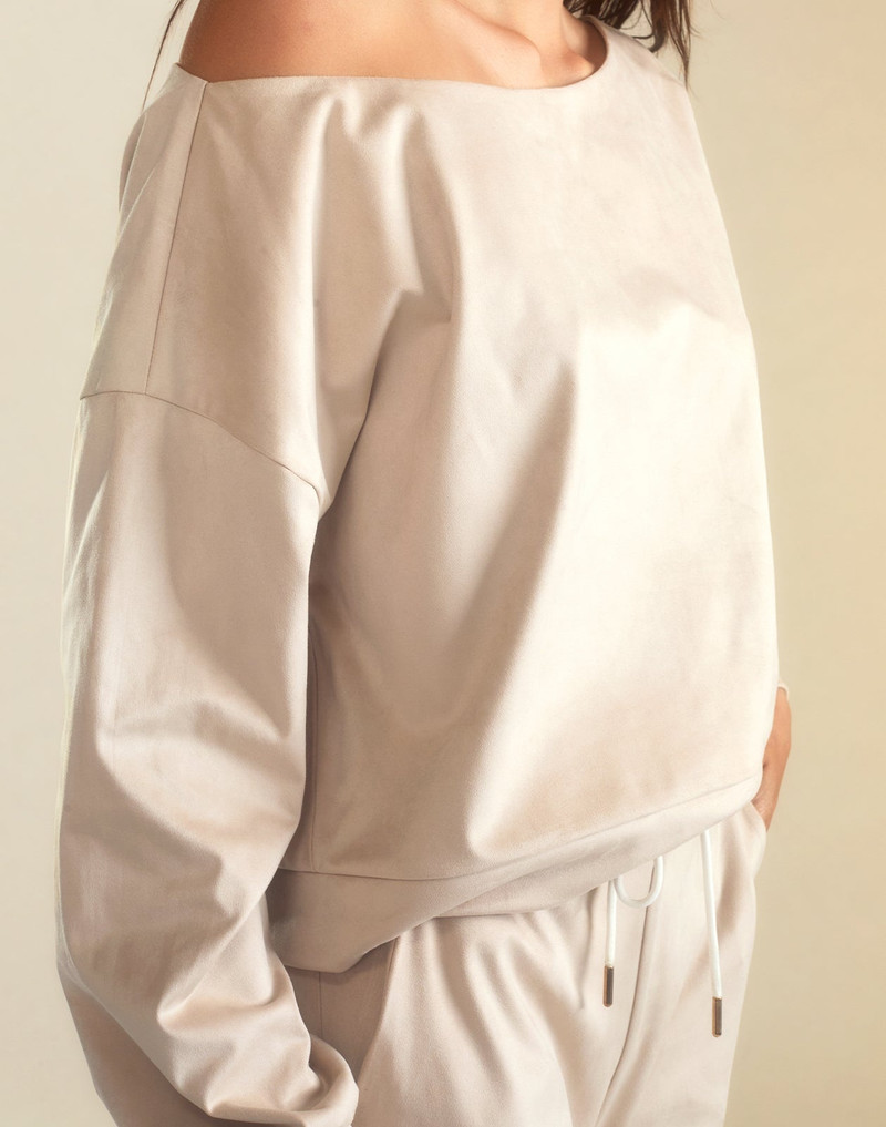 Sleek Ultrasuede Pullover 6