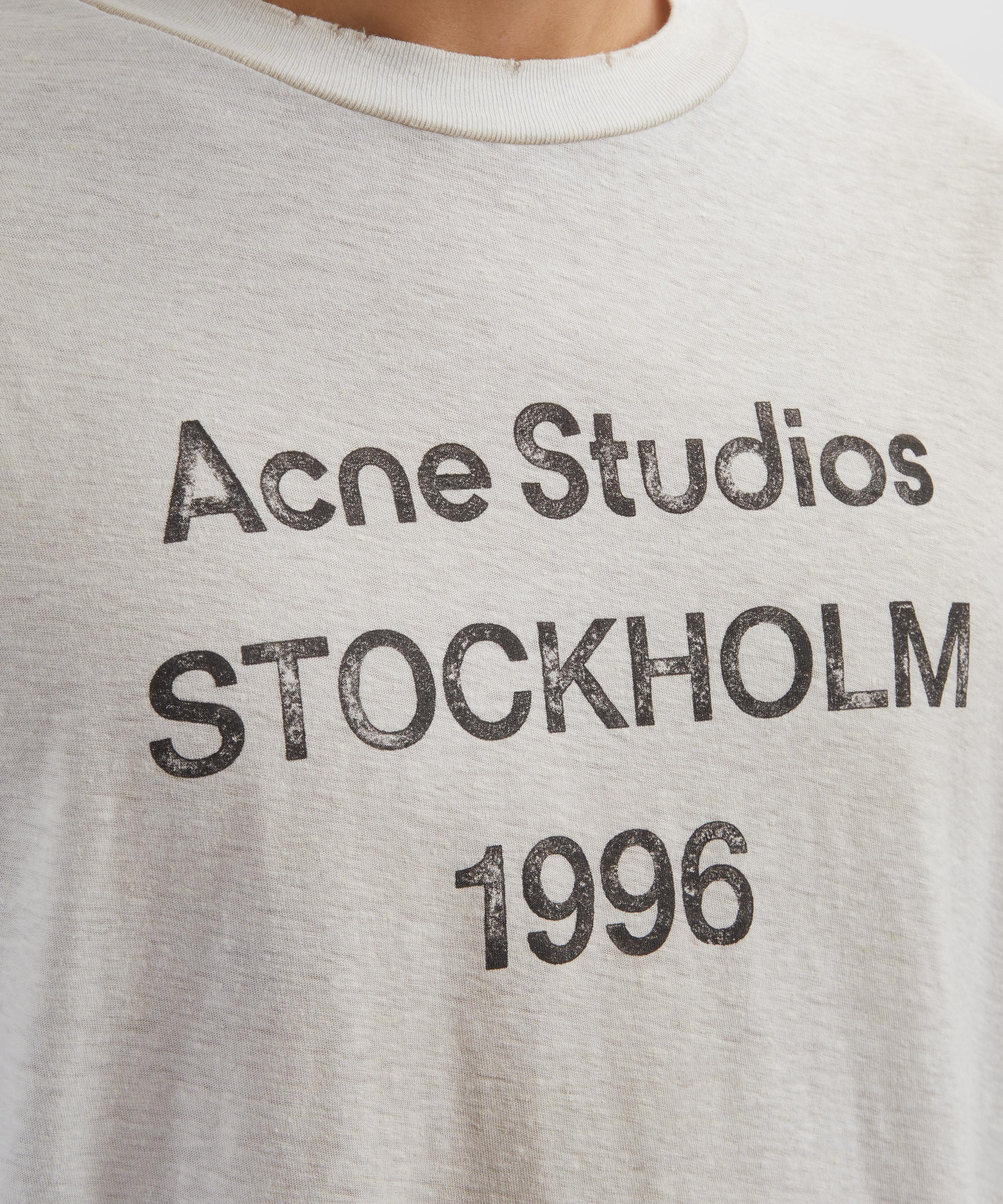Dusty White Relaxed Short-Sleeve Logo T-Shirt - 5